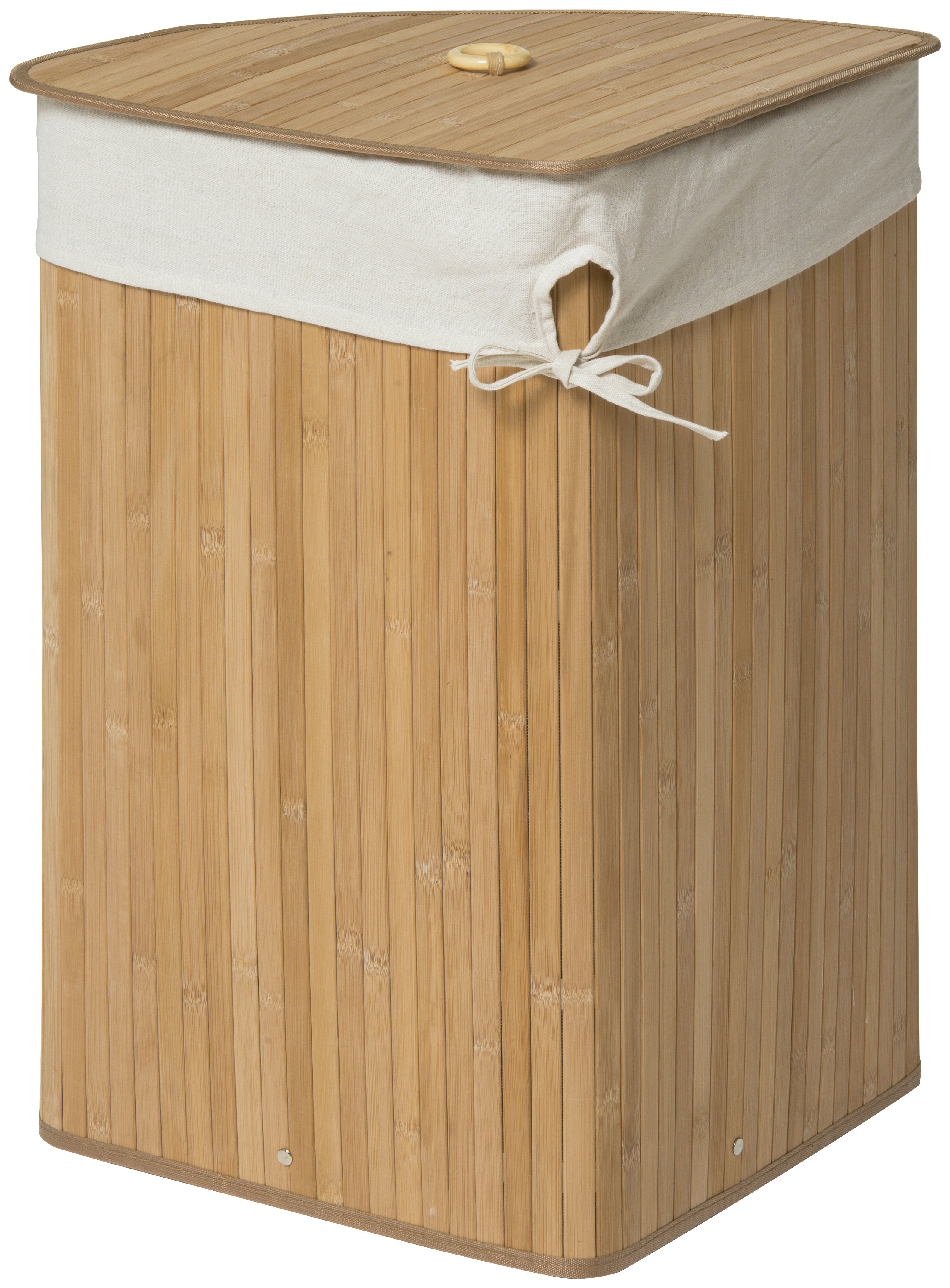 Premier Housewares Kankyo 40L Corner Laundry Hamper -Natural review