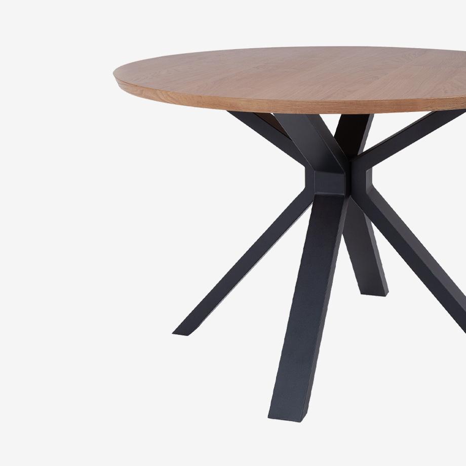 Argos Home Loft Living wood veneer 4 seater table.