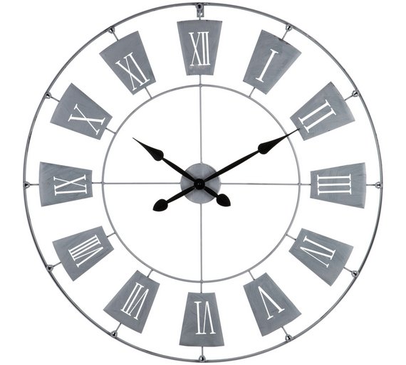 Buy Premier Housewares Contemporary Wall Clock Grey at Argos.co.uk