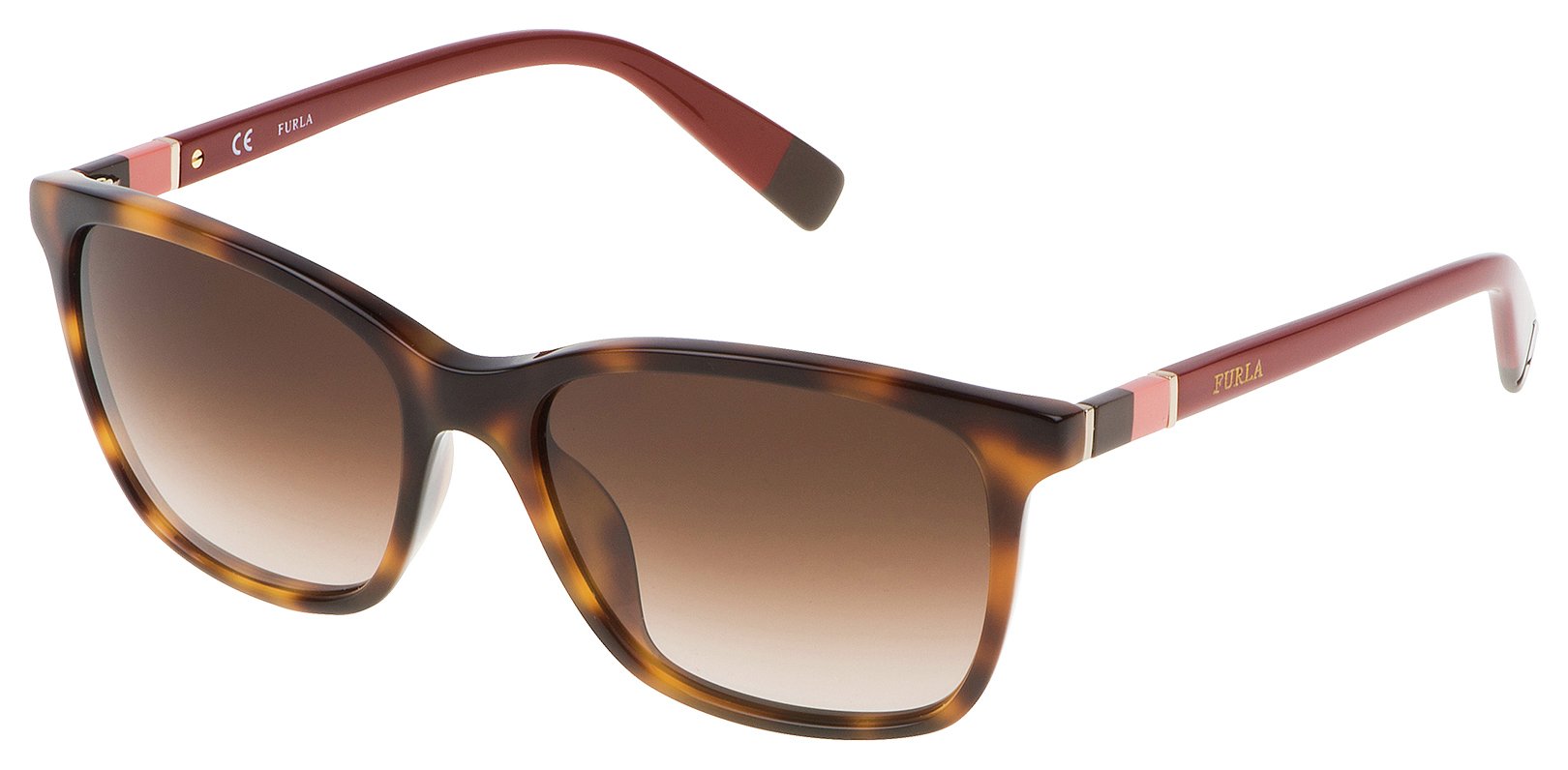 Furla Shiny Brown Havana Brown Lens Sunglasses. Review