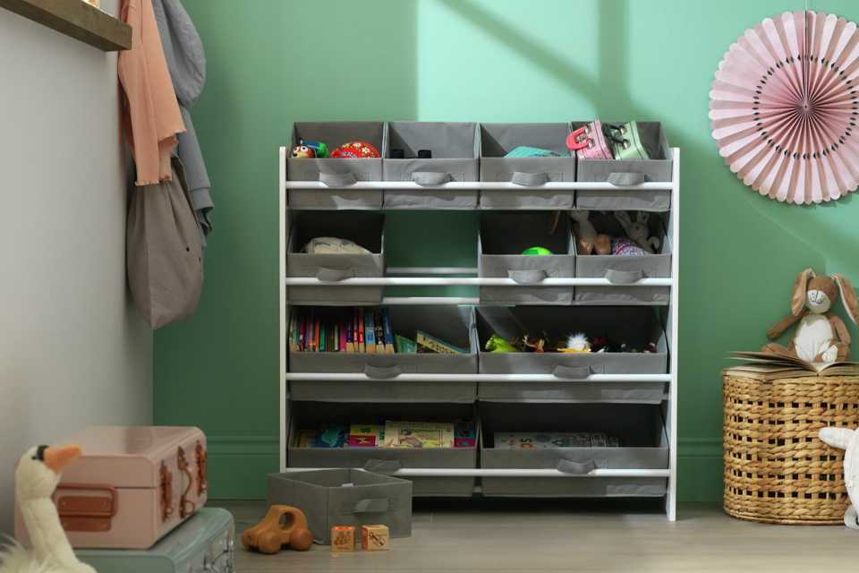 Argos Home 4 Tier Basket Storage Unit - Grey.