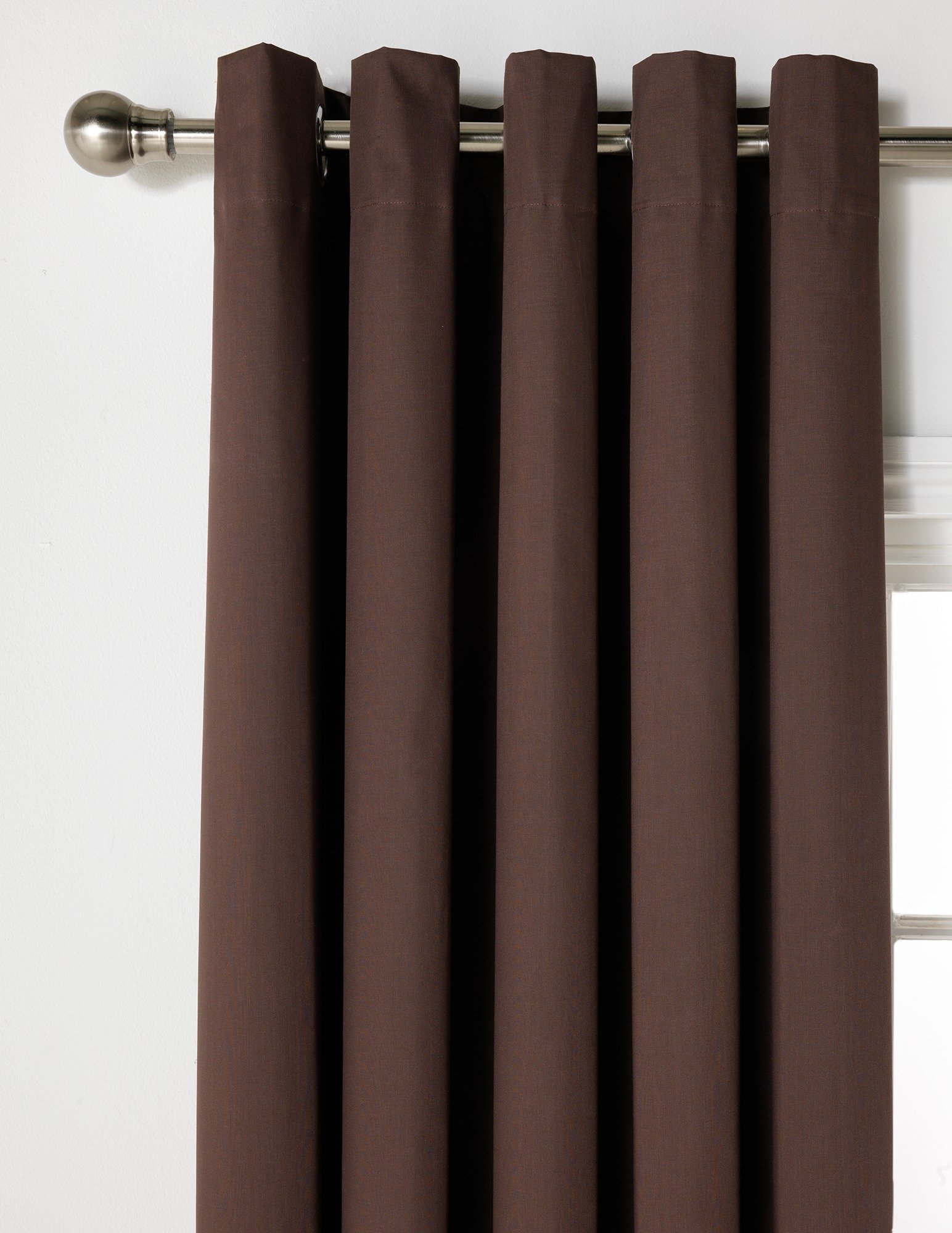 HOME Blackout Thermal Curtains - 168x183cm - Chocolate Review