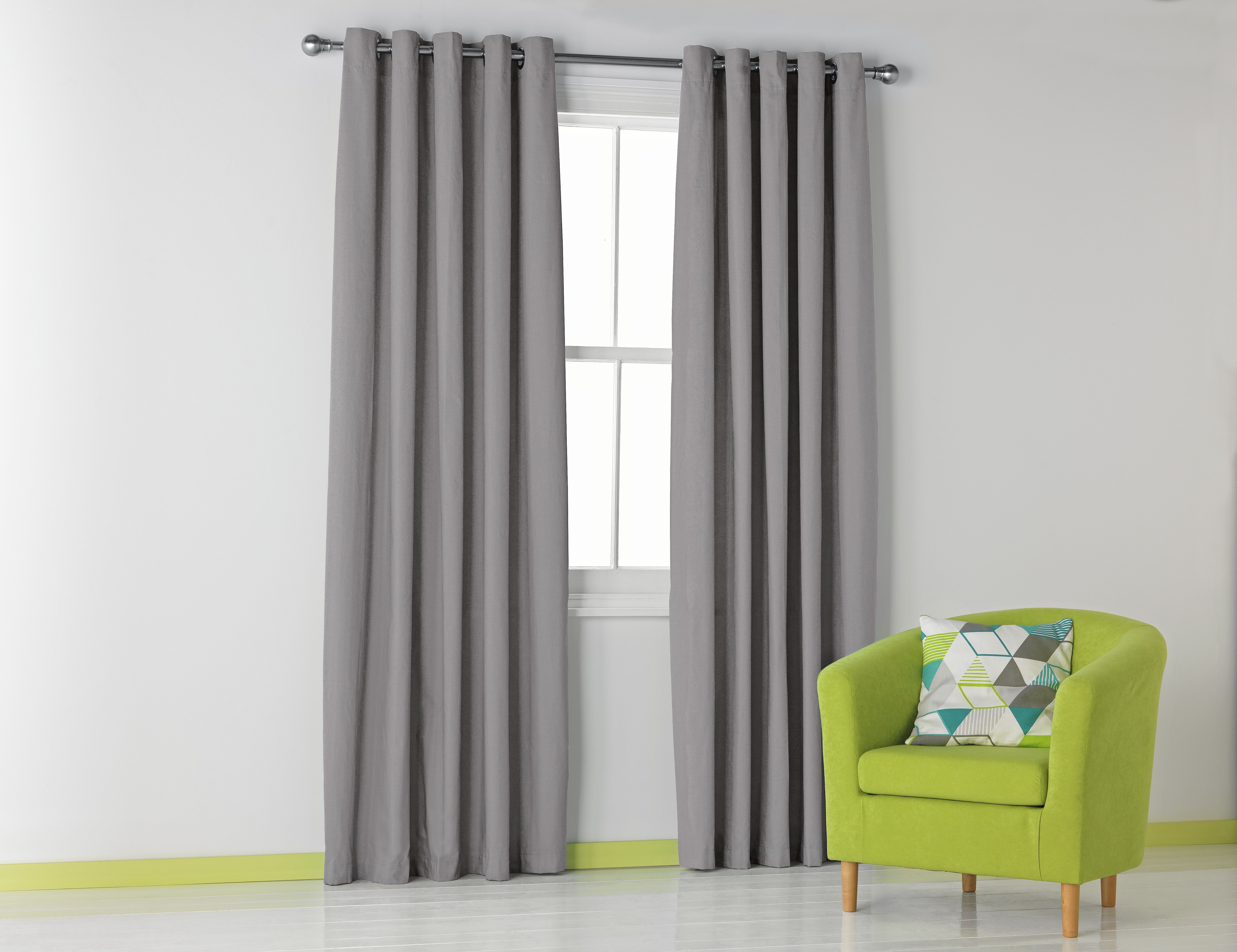 Buy HOME Blackout Thermal Curtains 117x137cm Dove Grey at Argos.co