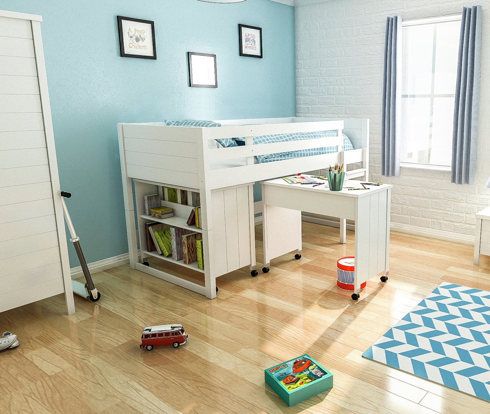 Jango Mid Sleeper Bed Frame with Bookcase & Desk Review