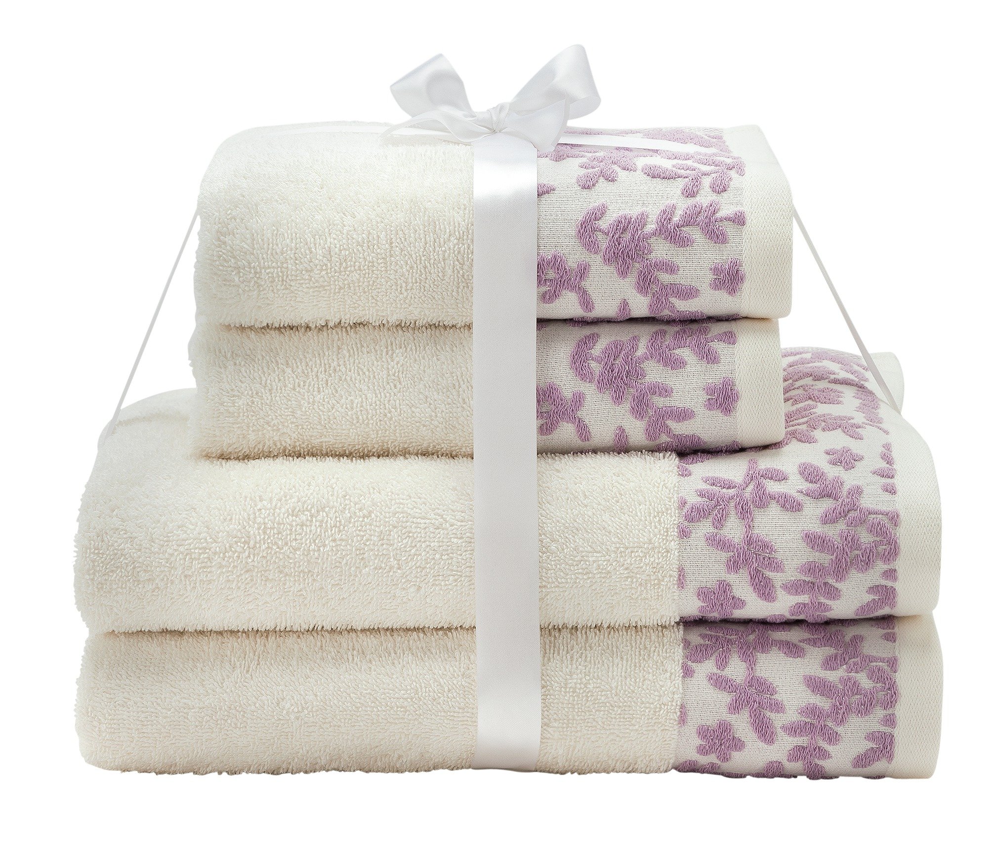 Collection - Floral Border 4 Piece - Towel Bale Review