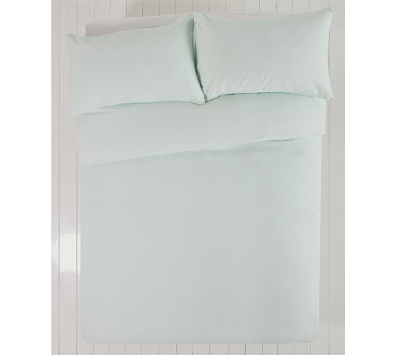 Buy Collection Blue Brushed Cotton Bedding Set Double at Argos.co.uk