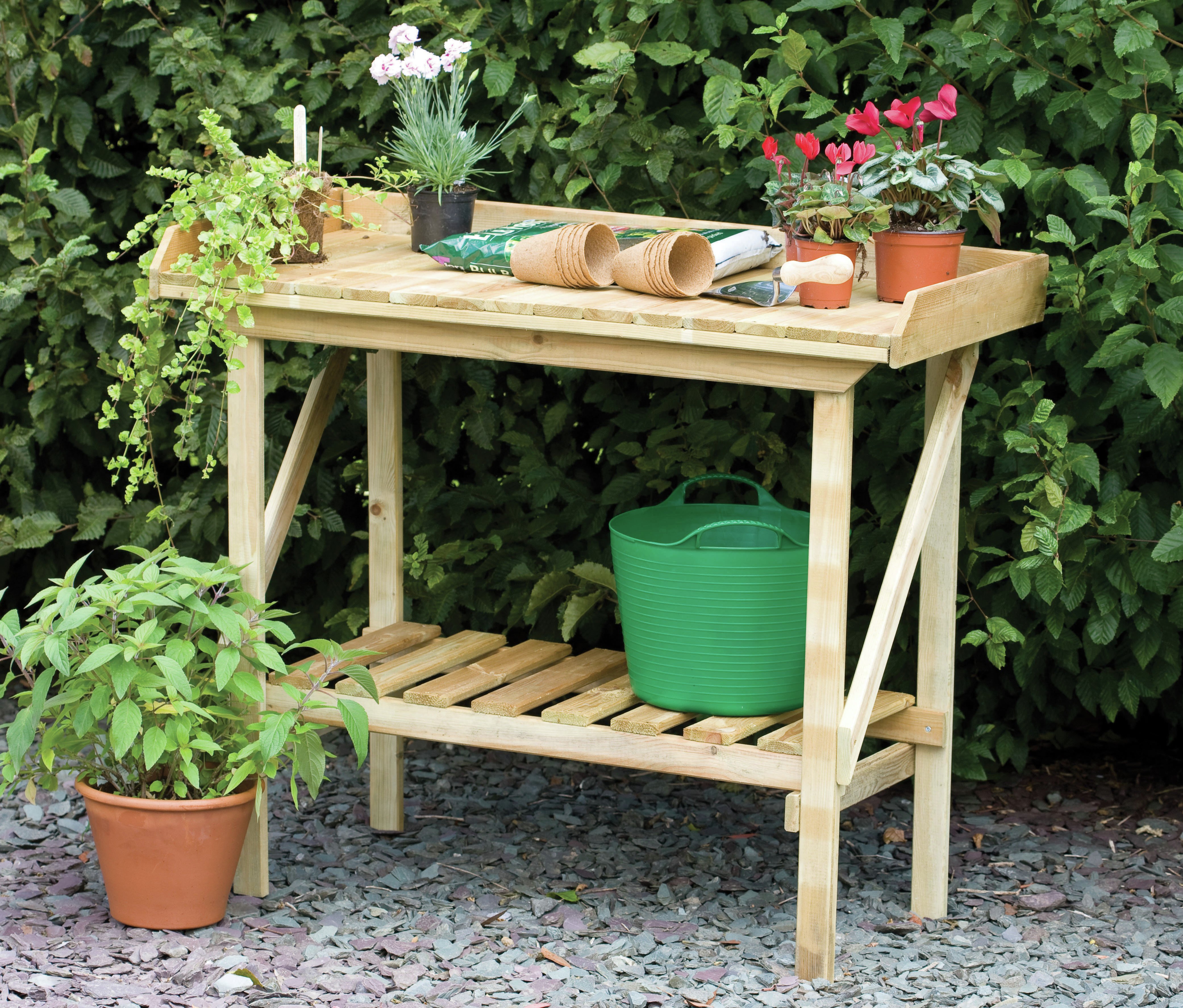 Forest 3.5 ft Wooden Potting Garden Bench. Review