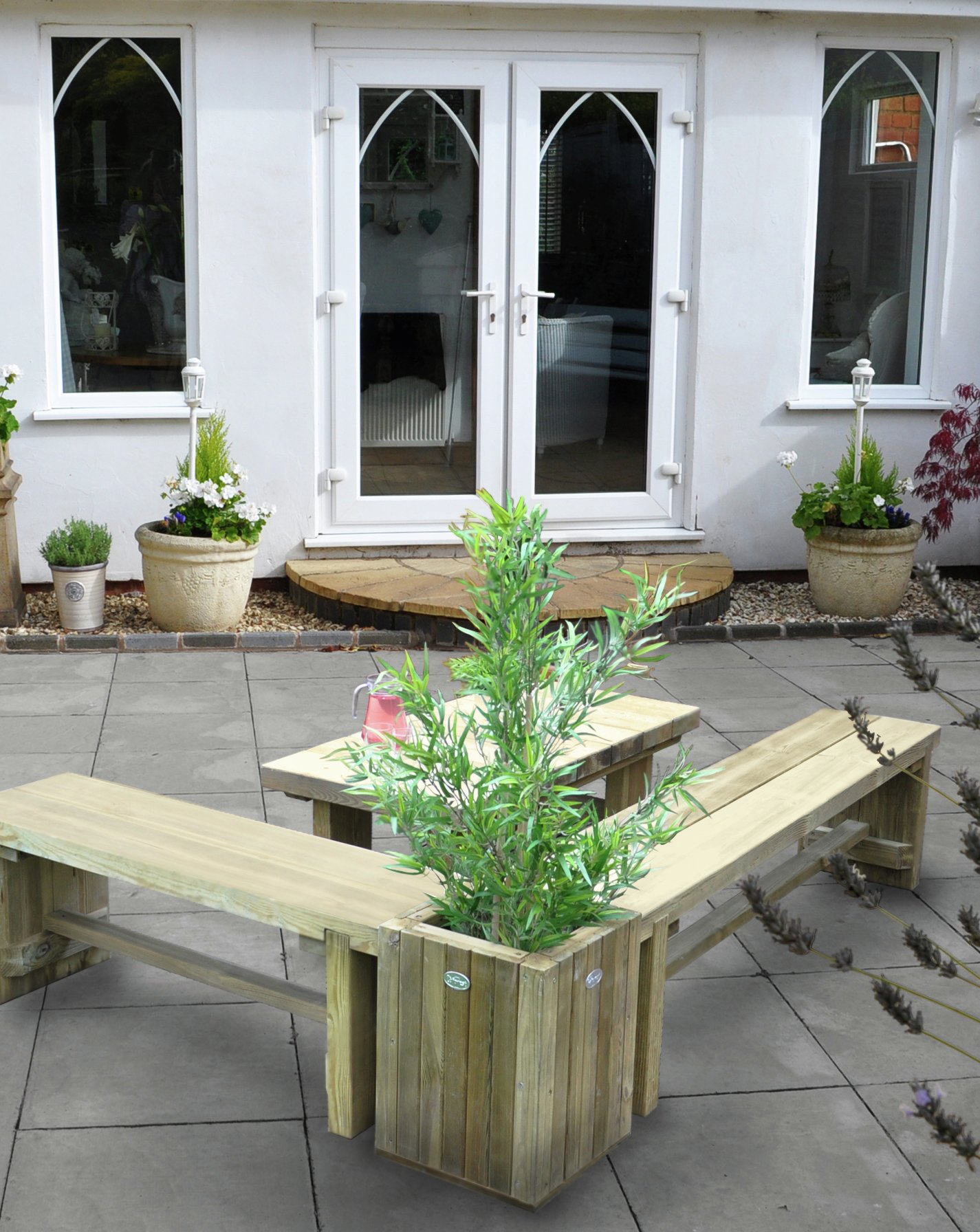 Forest Planter Table for Sleeper Benches. Review