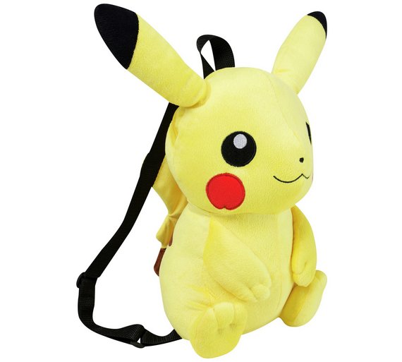 Buy Pikachu Plush Backpack at Argos.co.uk Your Online Shop for Childrens luggage, Bags