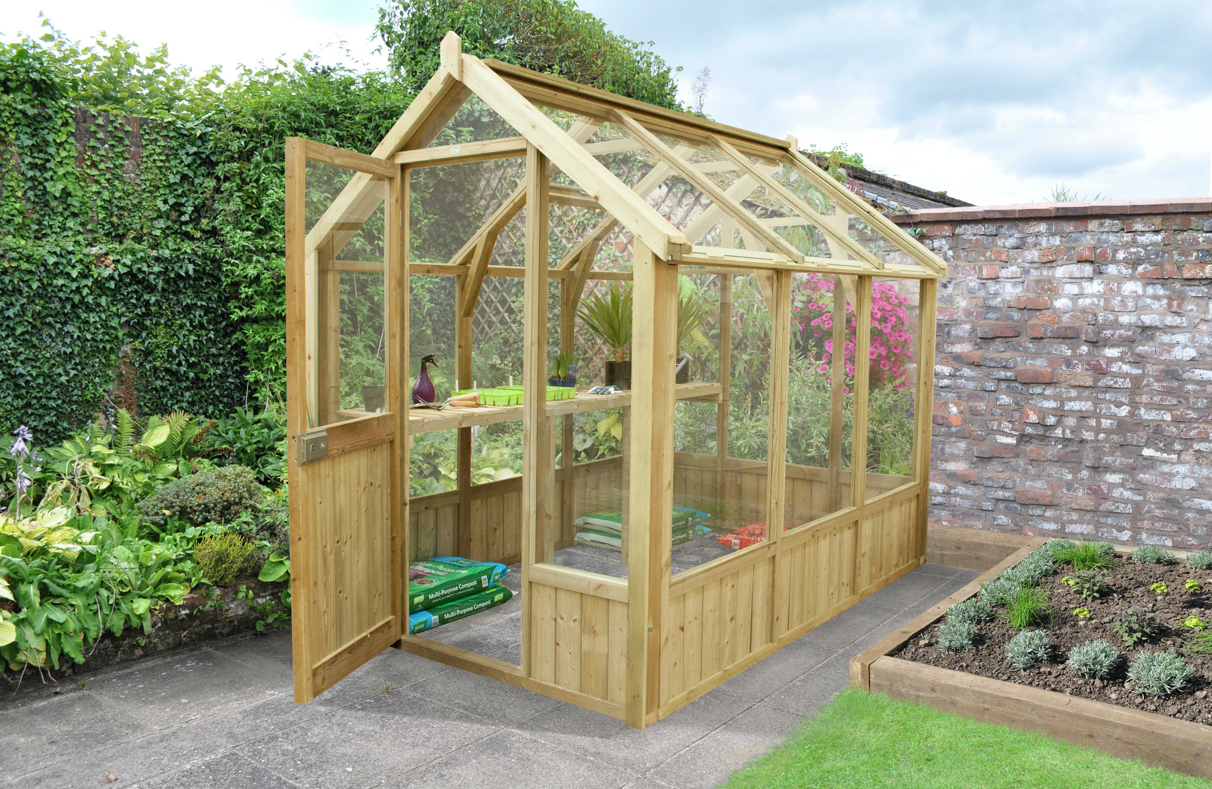 Forest Wooden Vale Greenhouse 8 x 6 ft Includes Installation review