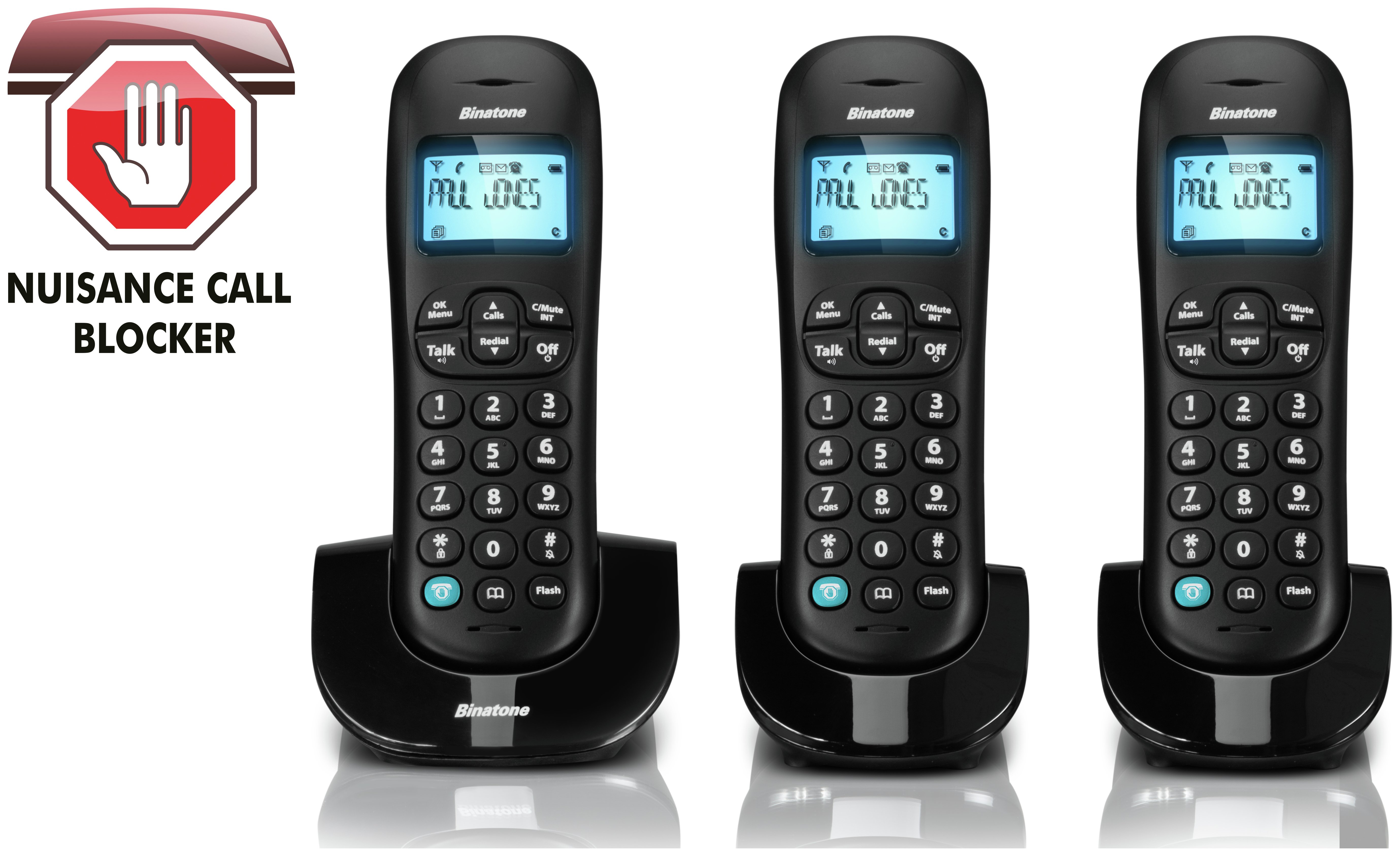 Binatone Vesta 1305 Cordless Telephone Triple. Review Review Electronics