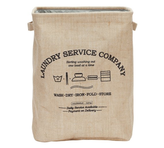 Buy Collection Vintage Jute Laundry Bin Brown at Argos.co.uk Your