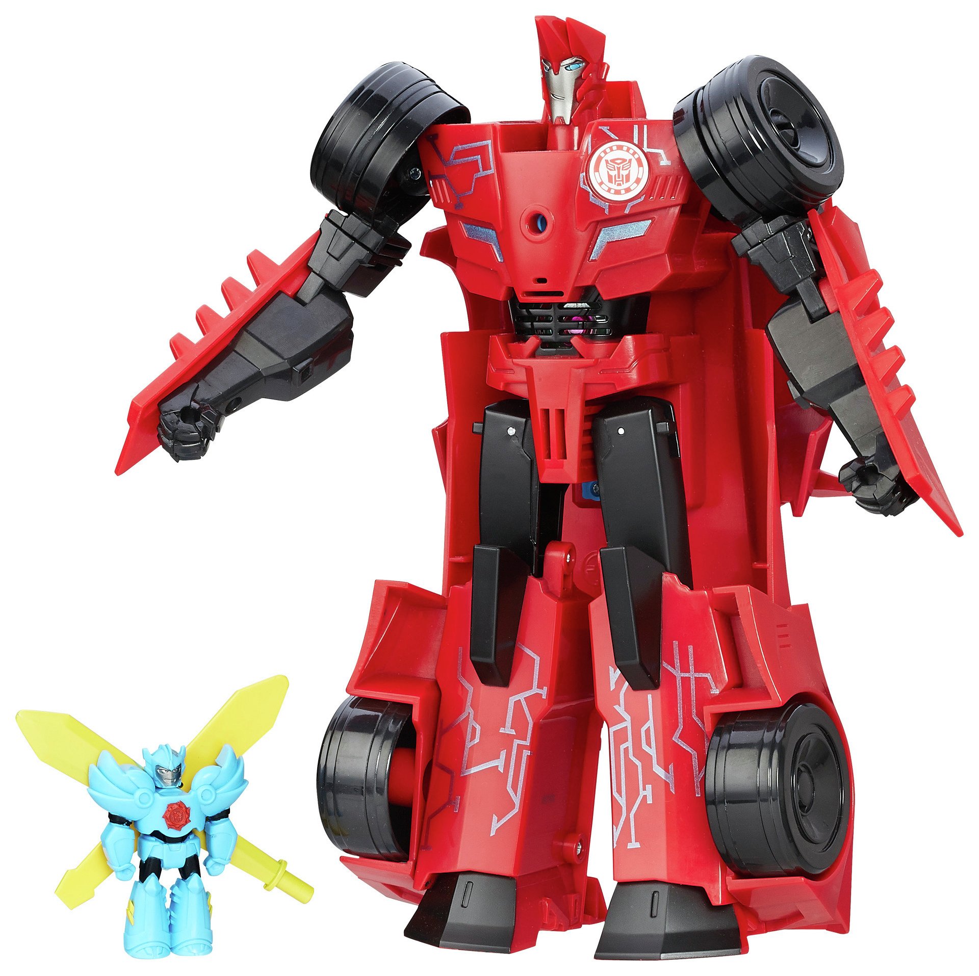 Transformers Power Surge Optimus Prime/Bumble Bee/Sideswipe Windstrike figures 