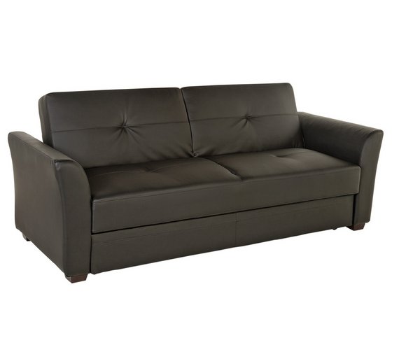 Buy Lorenzo 3 Seater Fabric Sofa Bed with Storage Black at Argos.co