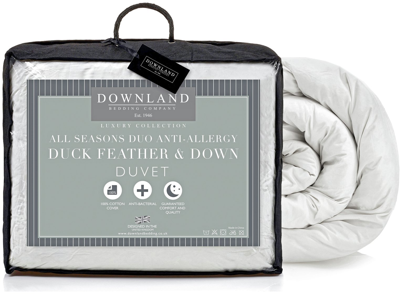 Downland - Duck Feather Down All Seasons 15Tog Duvet-Superking Review