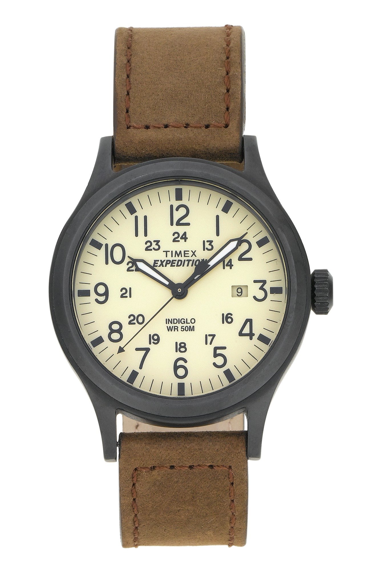 'Timex Men's Expedition Scout Brown Strap Watch 40mm
