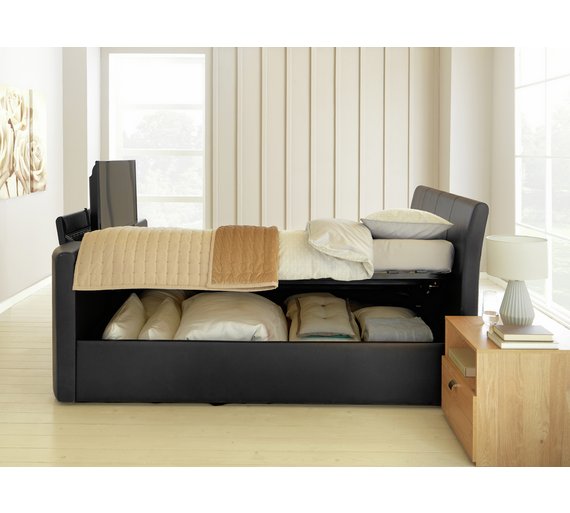 Buy Hygena Lamberto Kingsize TV Ottoman Bed Black at Argos.co.uk