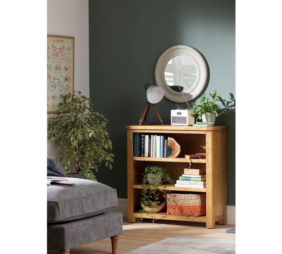 Buy Heart of House Kent 3 Shelf Small Oak Bookcase Oak Veneer at