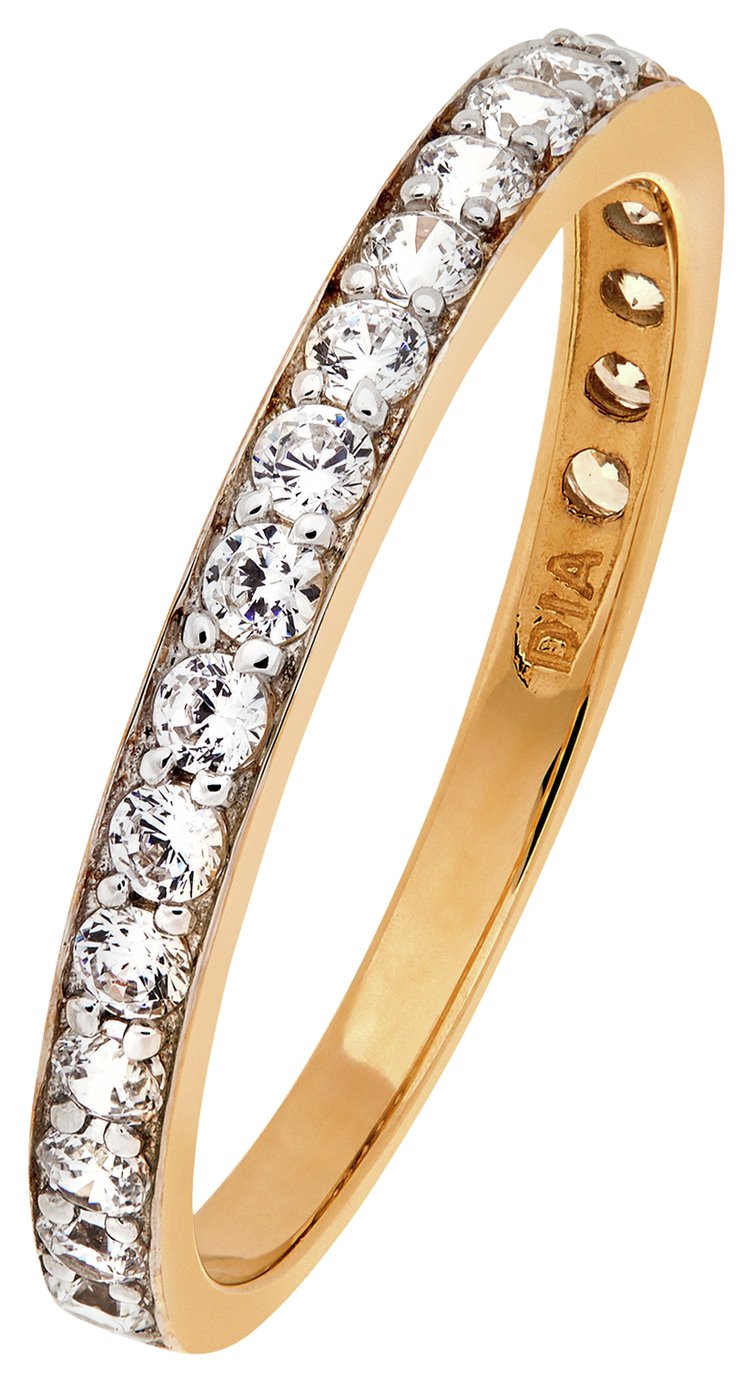 9 Carat Gold - Cubic Zirconia Claw Set 3/4 Eternity Ring Review