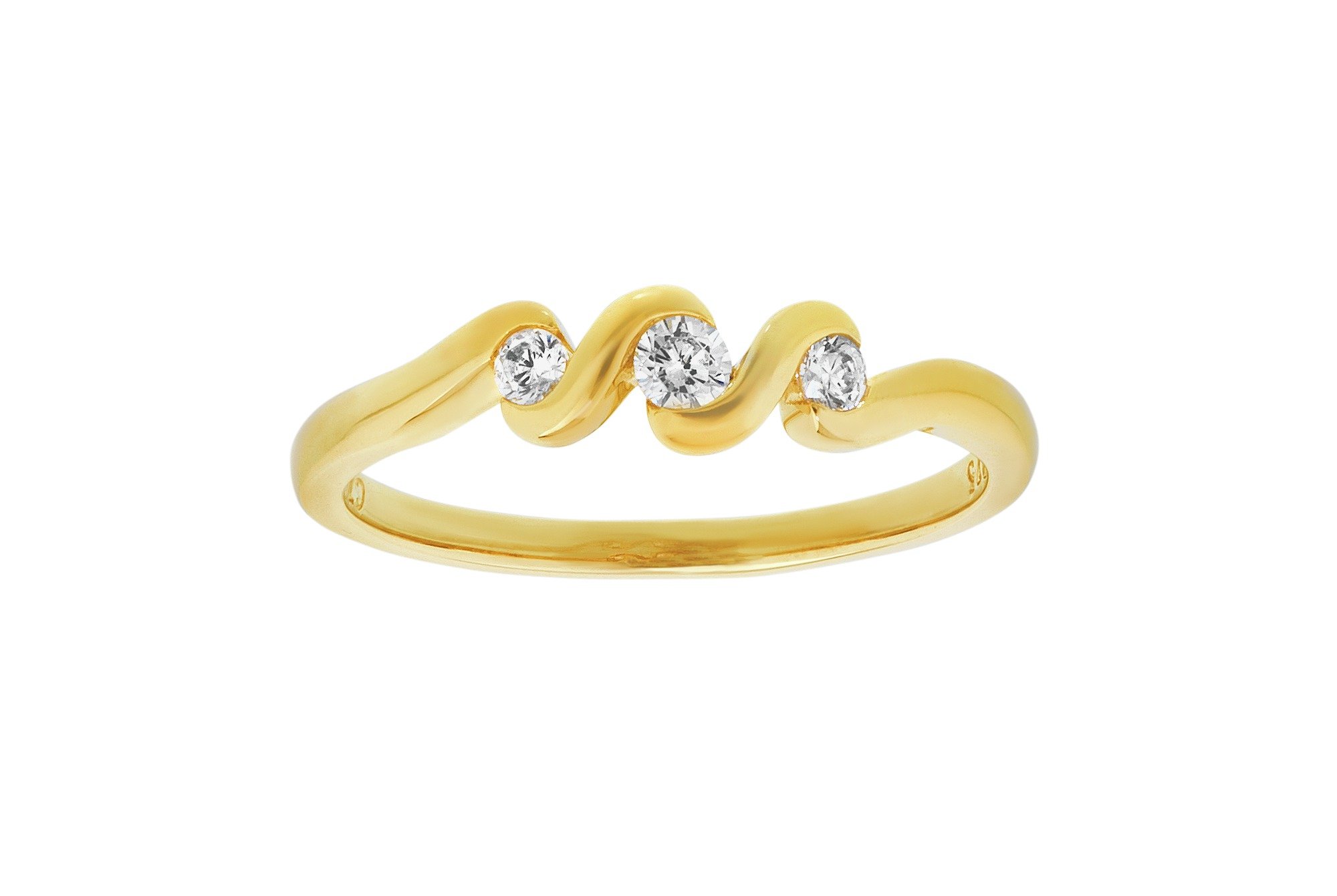 9 Carat Gold - 3 Stone Twist Ring Review