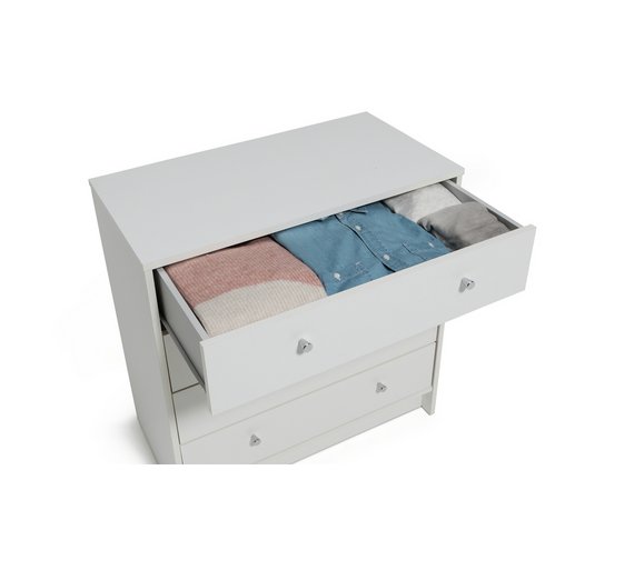 Buy HOME New Malibu 4 Drawer Wide Chest White at Argos.co.uk Your