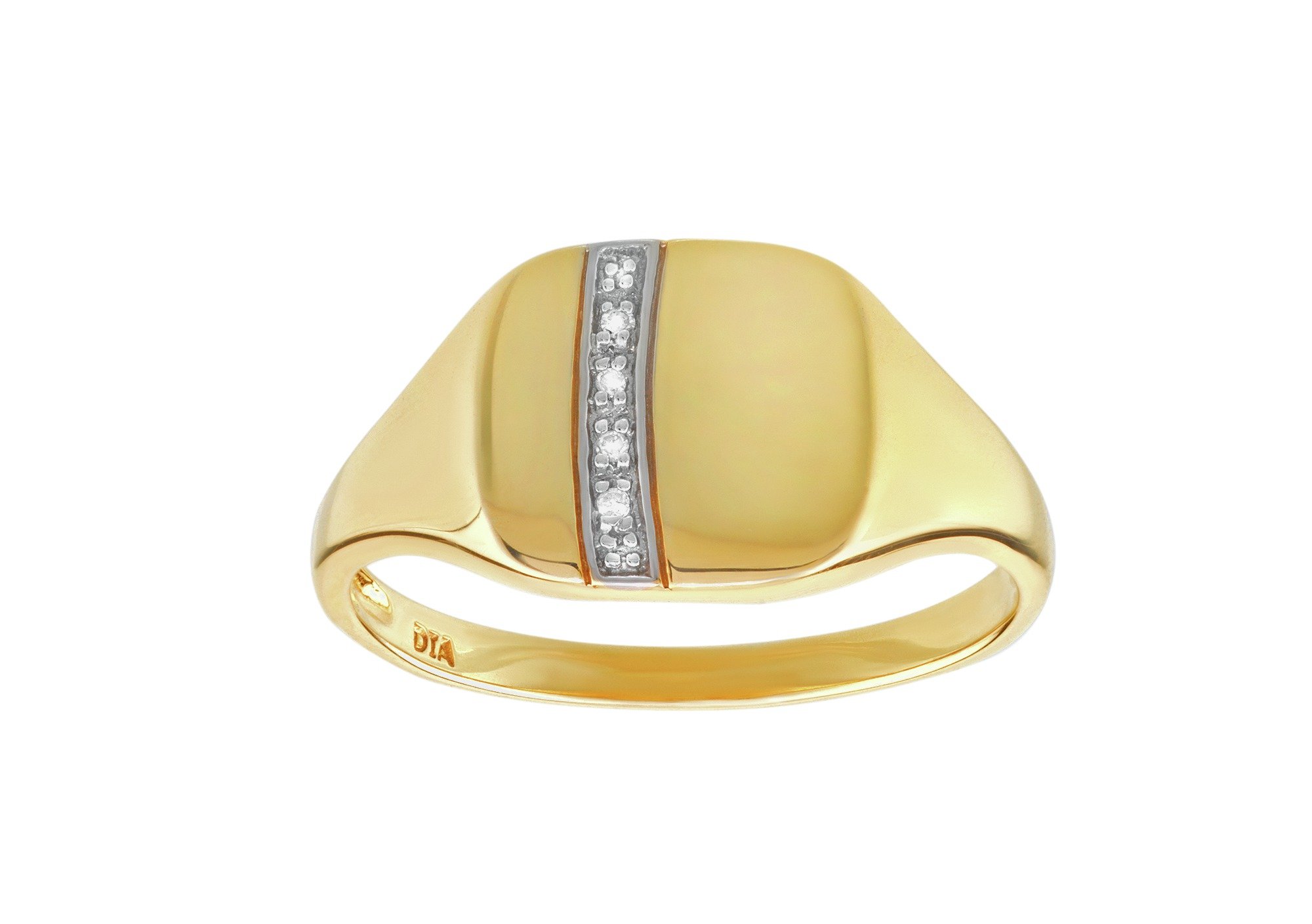 9ct Gold Diamond Accent Square Ring review