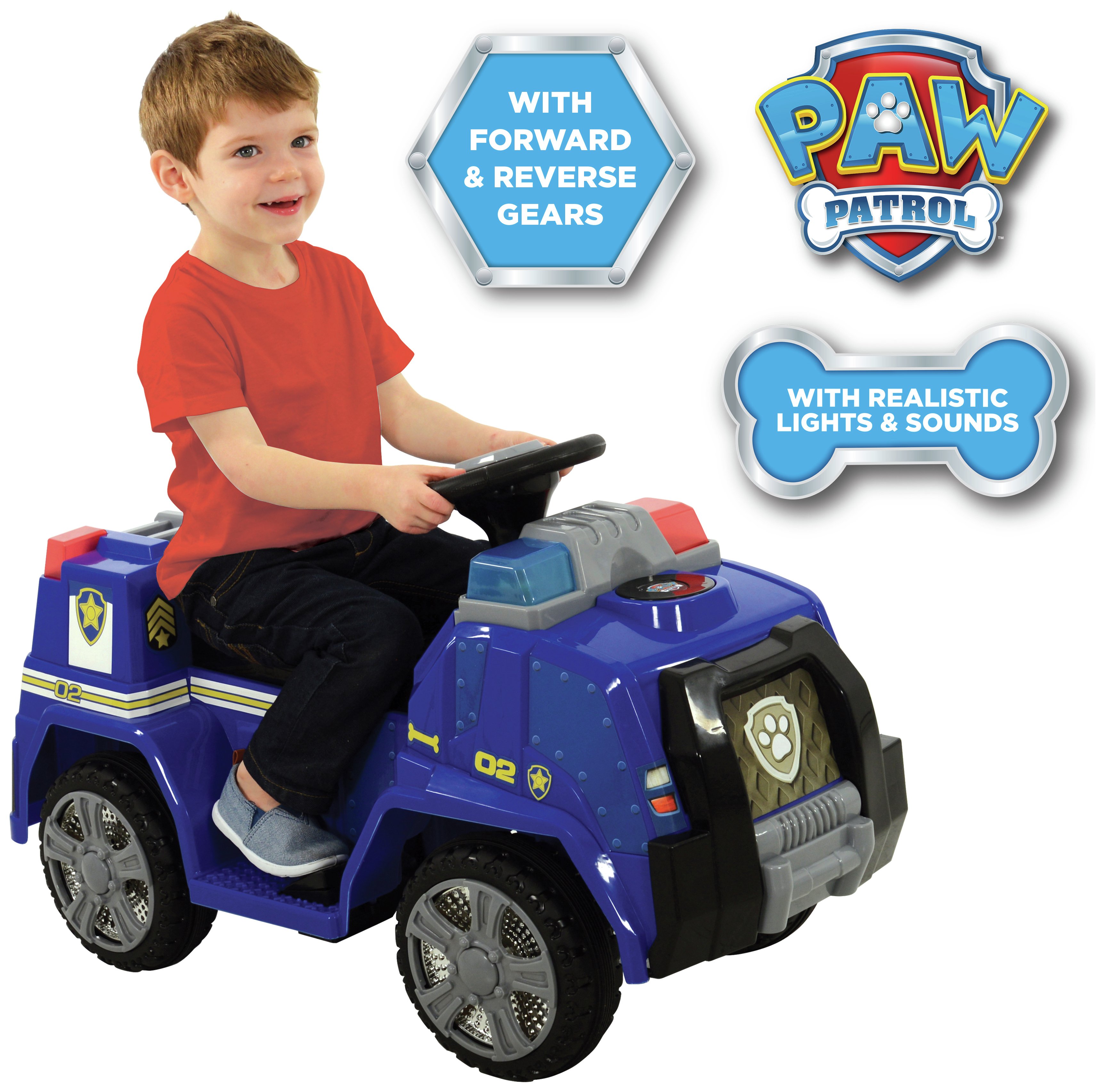 paw patrol police cruiser ride on