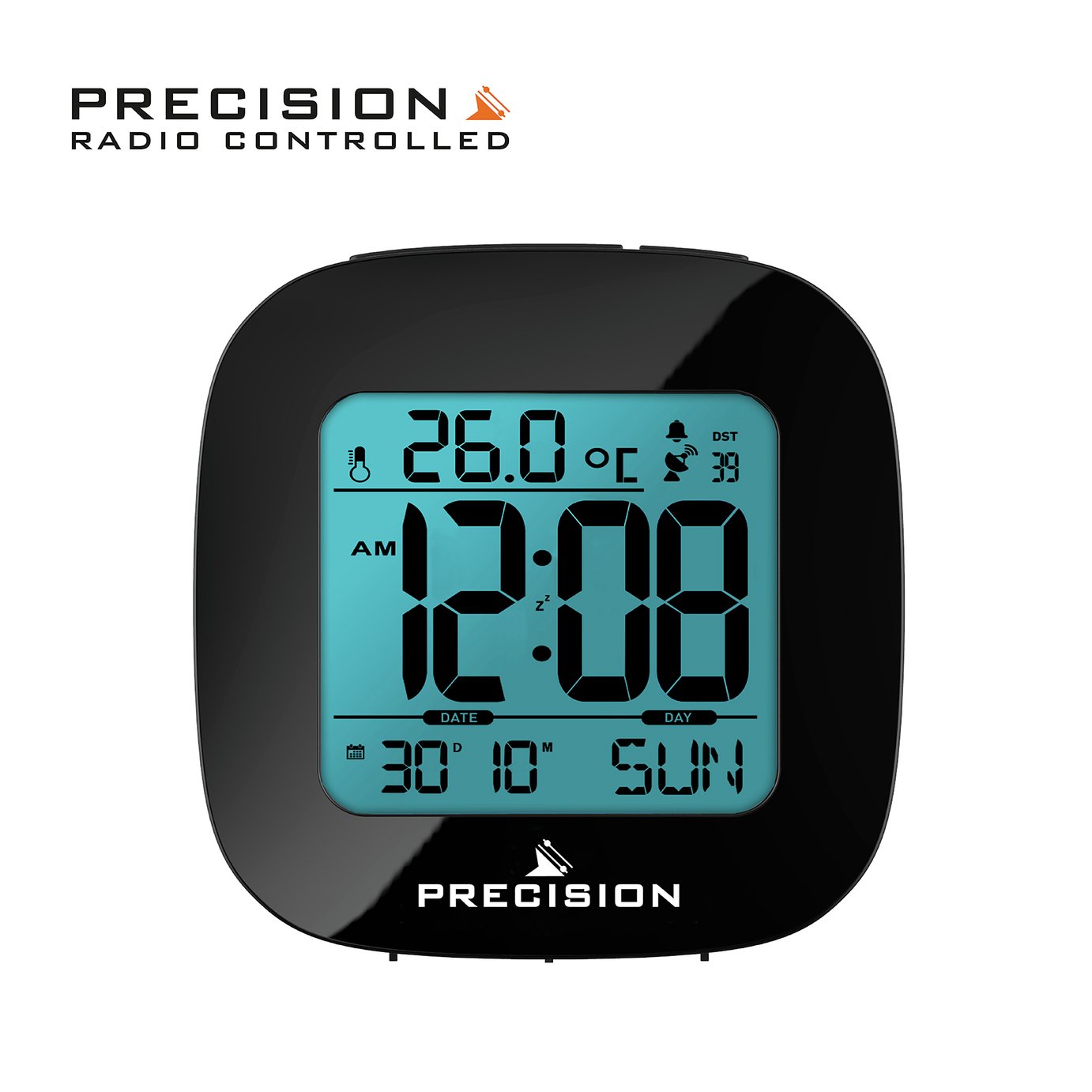 'Precision Radio Controlled Lcd Alarm Clock