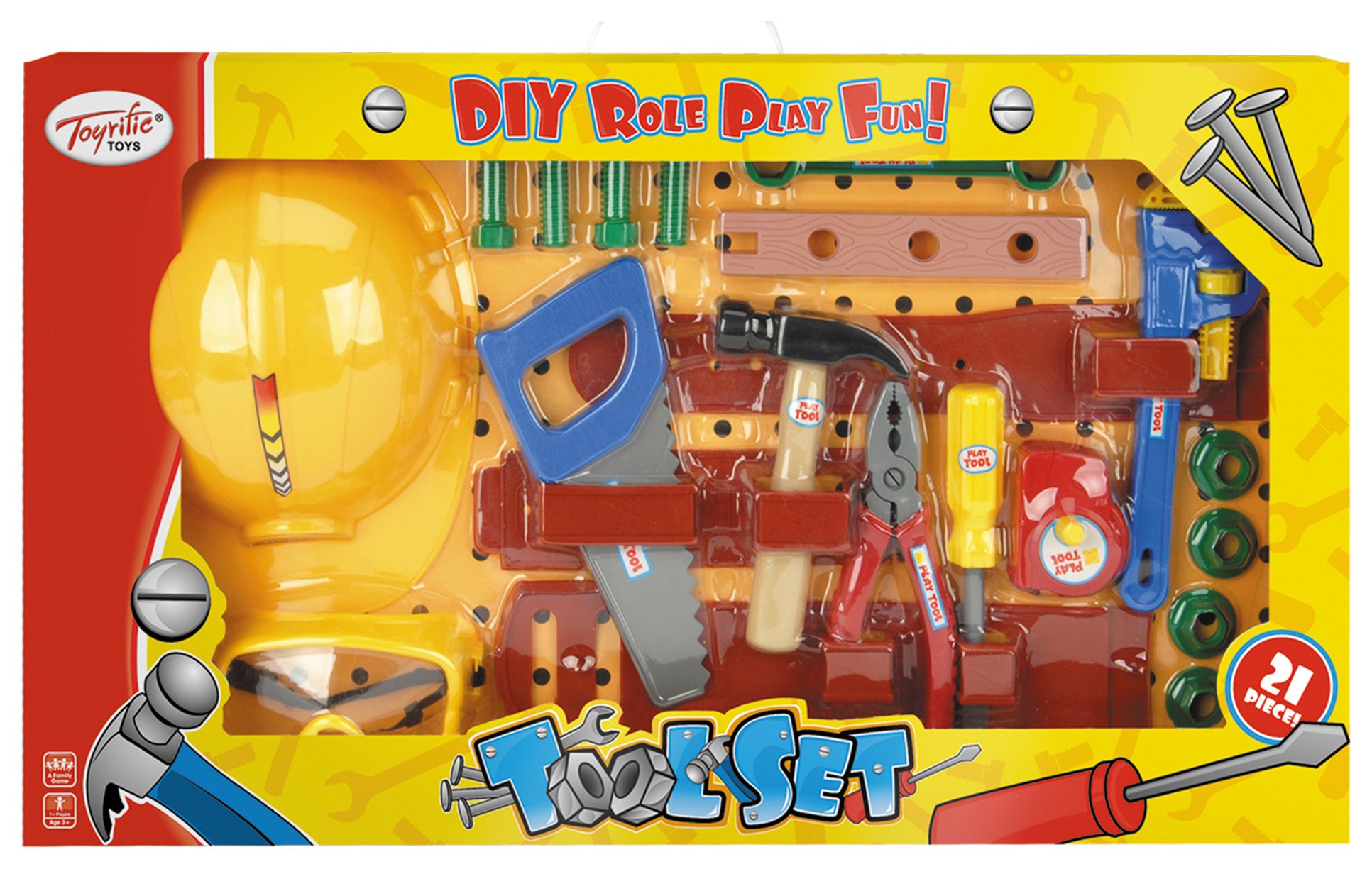 Toyrific 21 Piece Tool Set with Hat and Belt. review