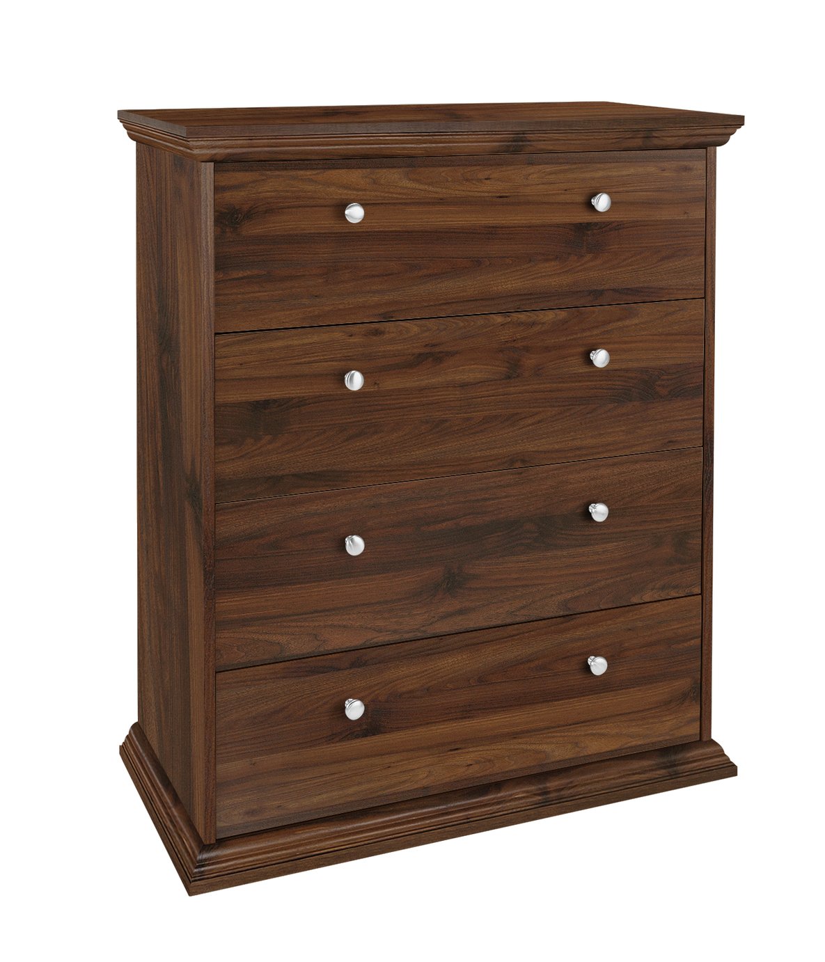 Buy HOME Canterbury 4 Drawer Wide Chest Walnut Effect at Argos.co.uk
