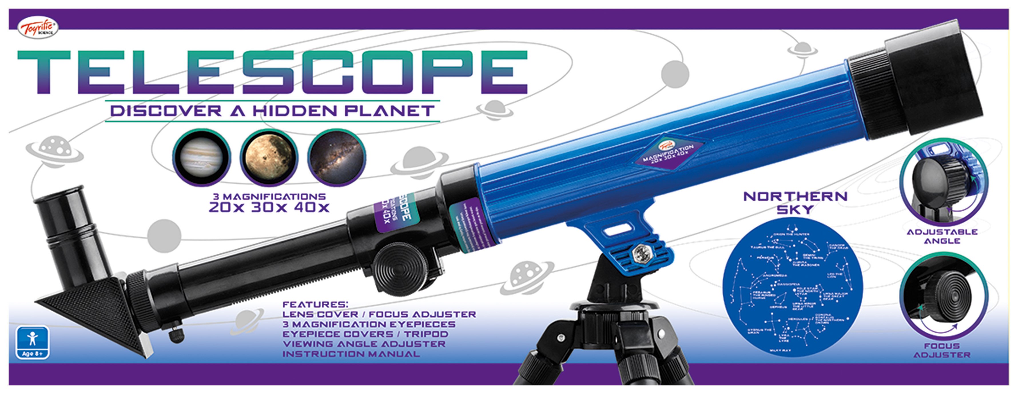 Toyrific Telescope for Kids Astronomy with Sturdy Tripod