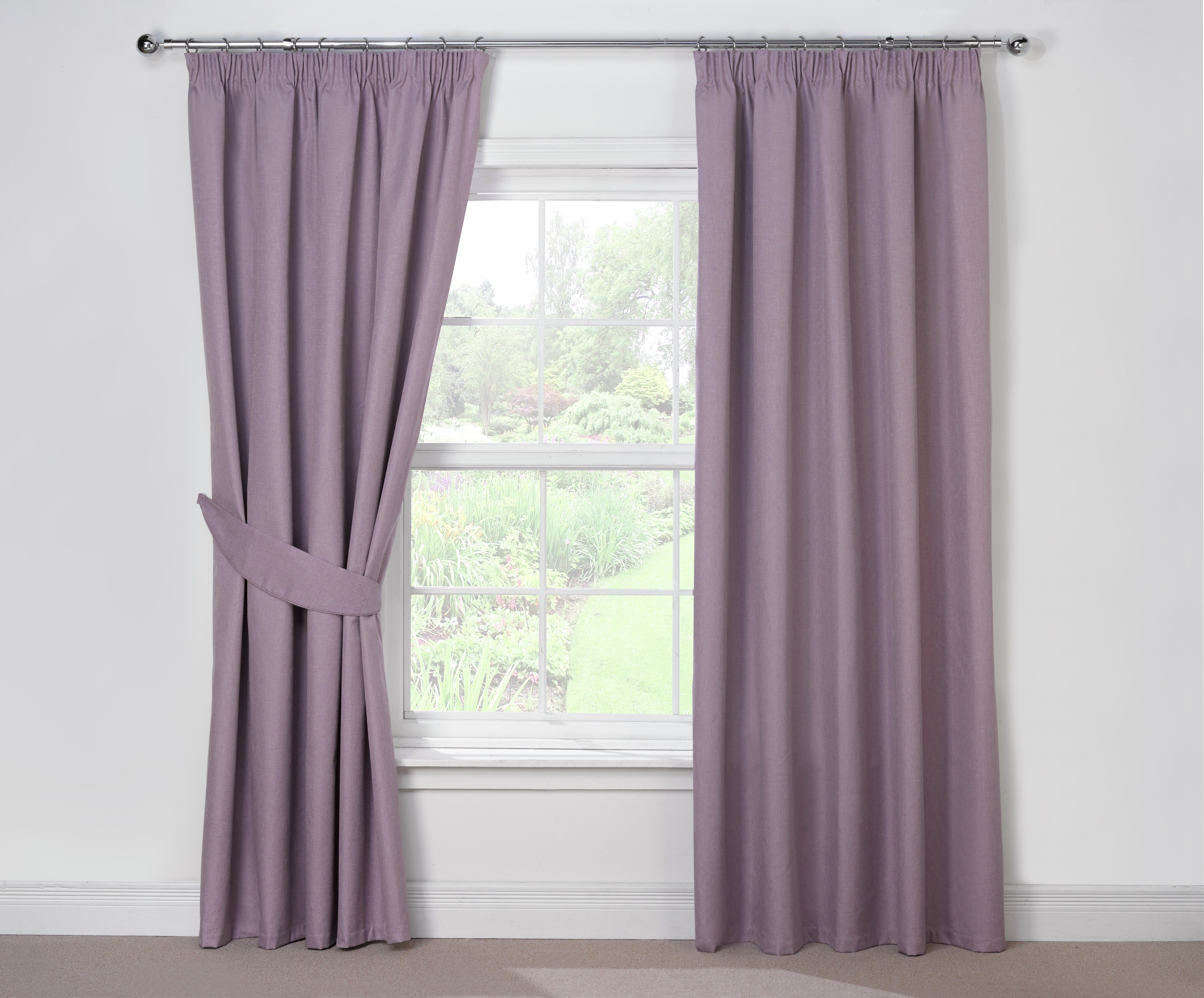 Julian Charles Luna Blackout Curtains - 228x228cm - Mauve. Review