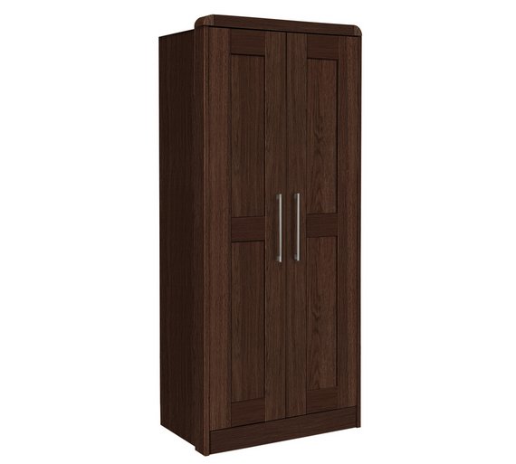 Buy Heart of House Elford 2 Door Wardrobe - Dark Oak ...