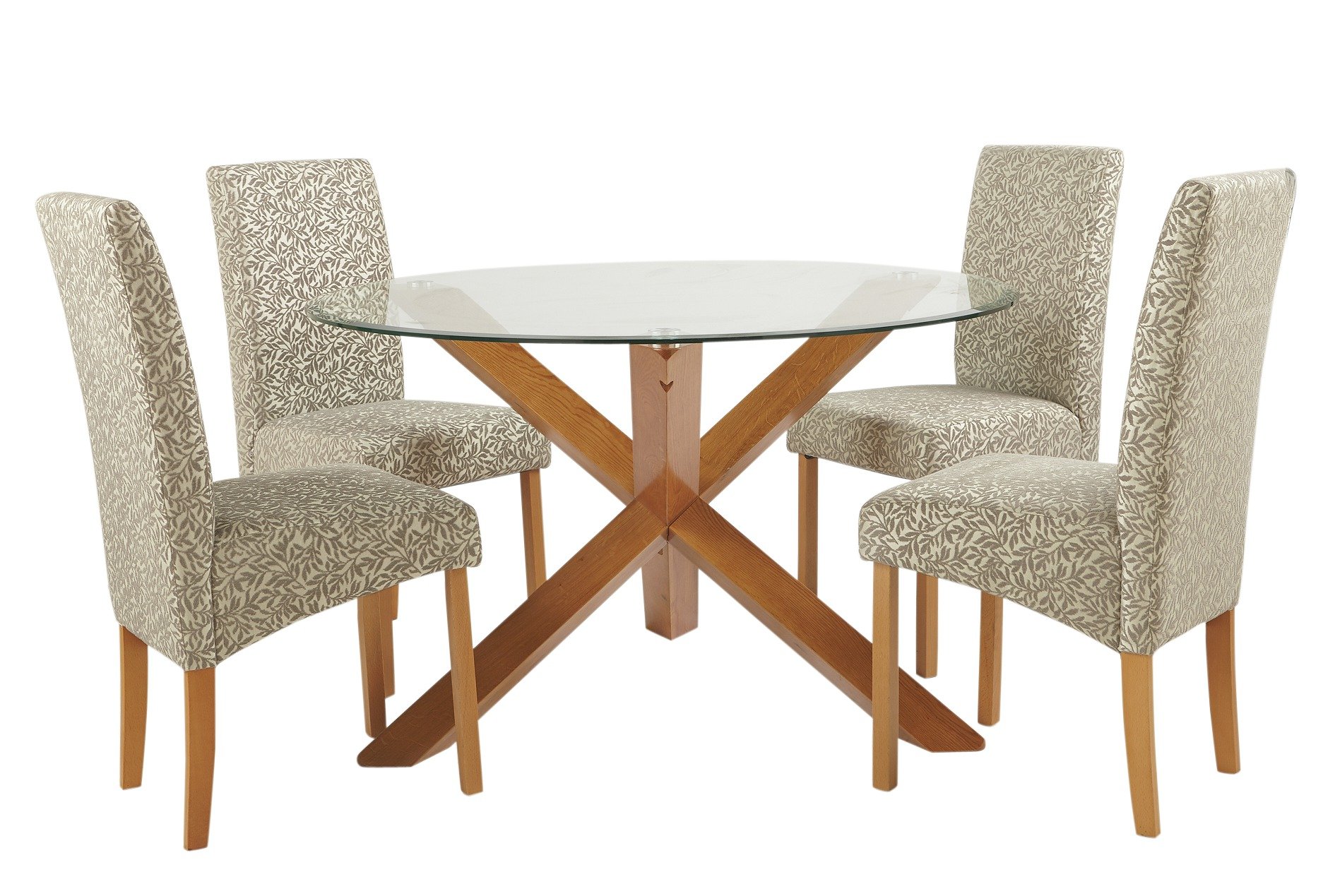 Heart of House Oakington Round Glass Table & 4 Chairs - Flor Review