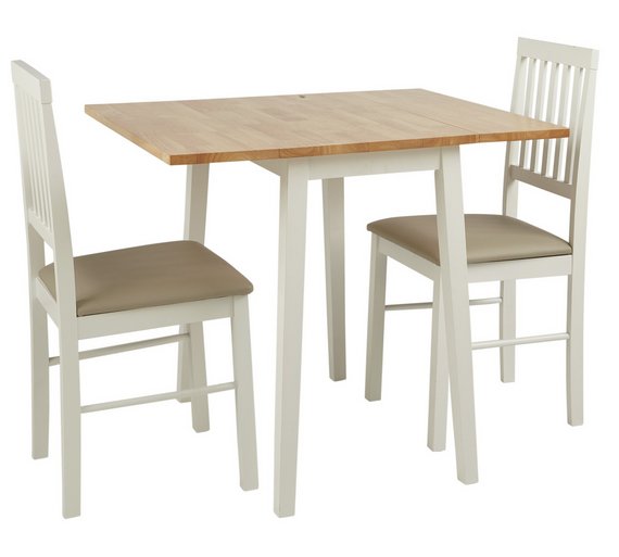 Buy HOME Kendall Drop Leaf Table and 2 Dining Chairs Two Tone at