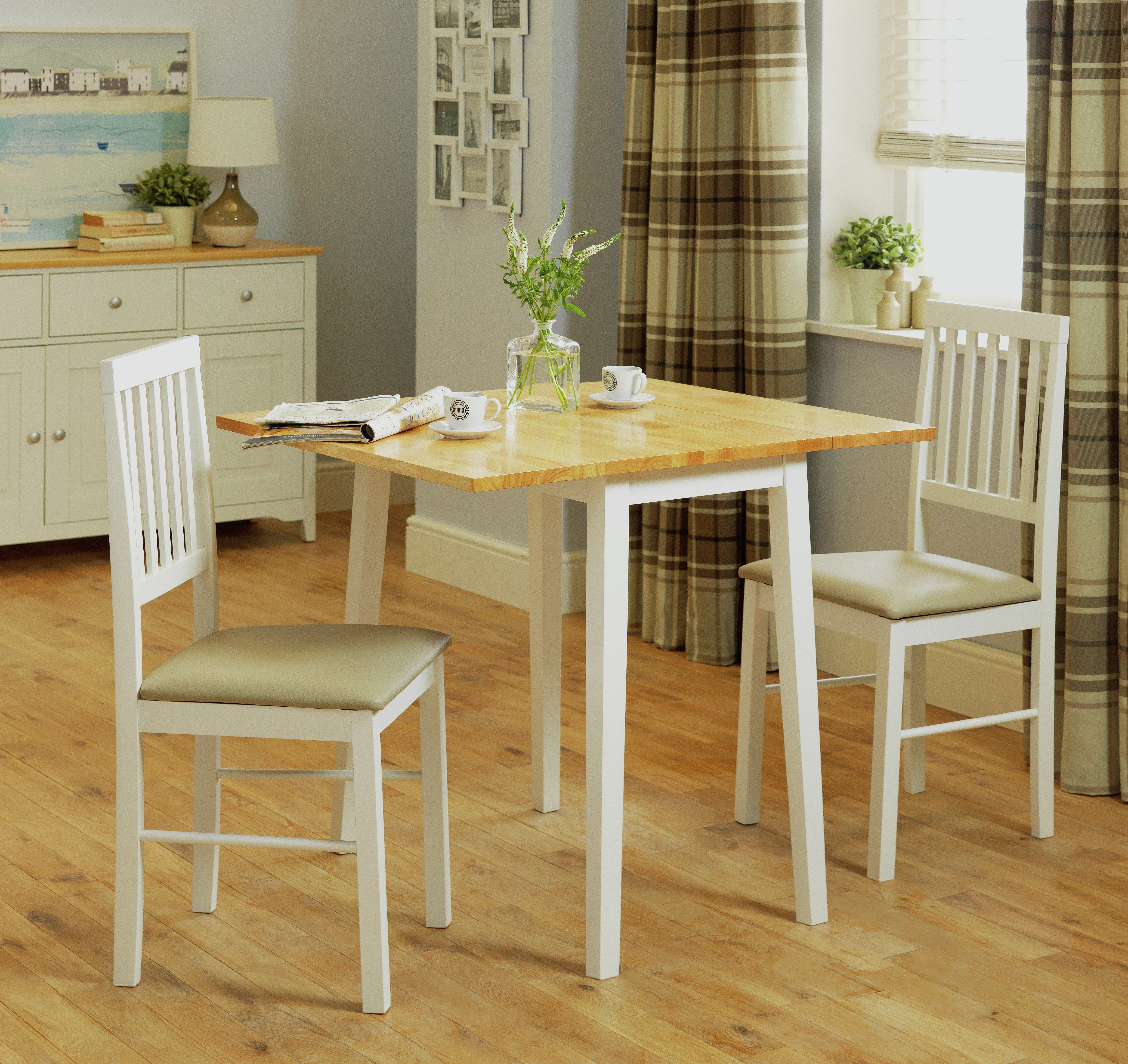Buy HOME Kendall Extendable Wood Table & 2 Chairs Two Tone Space