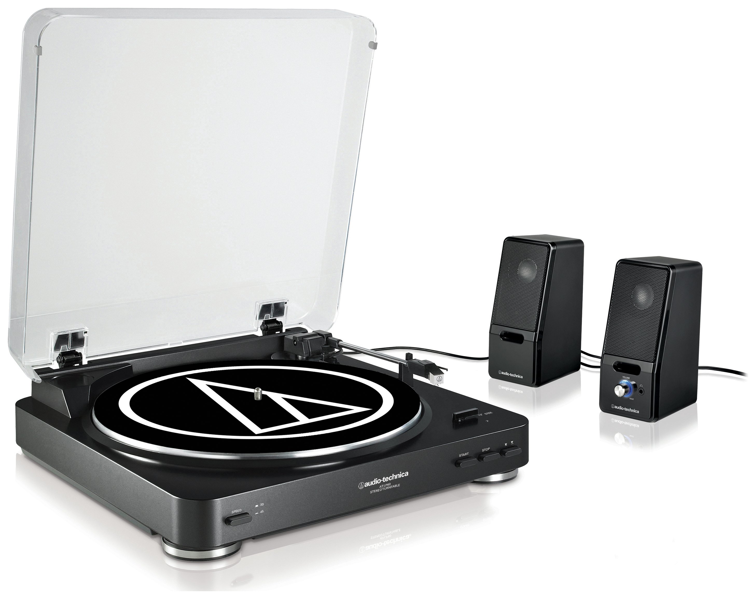 Audio Technica LP60 Turntable and Active Speakers. Review Review Electronics