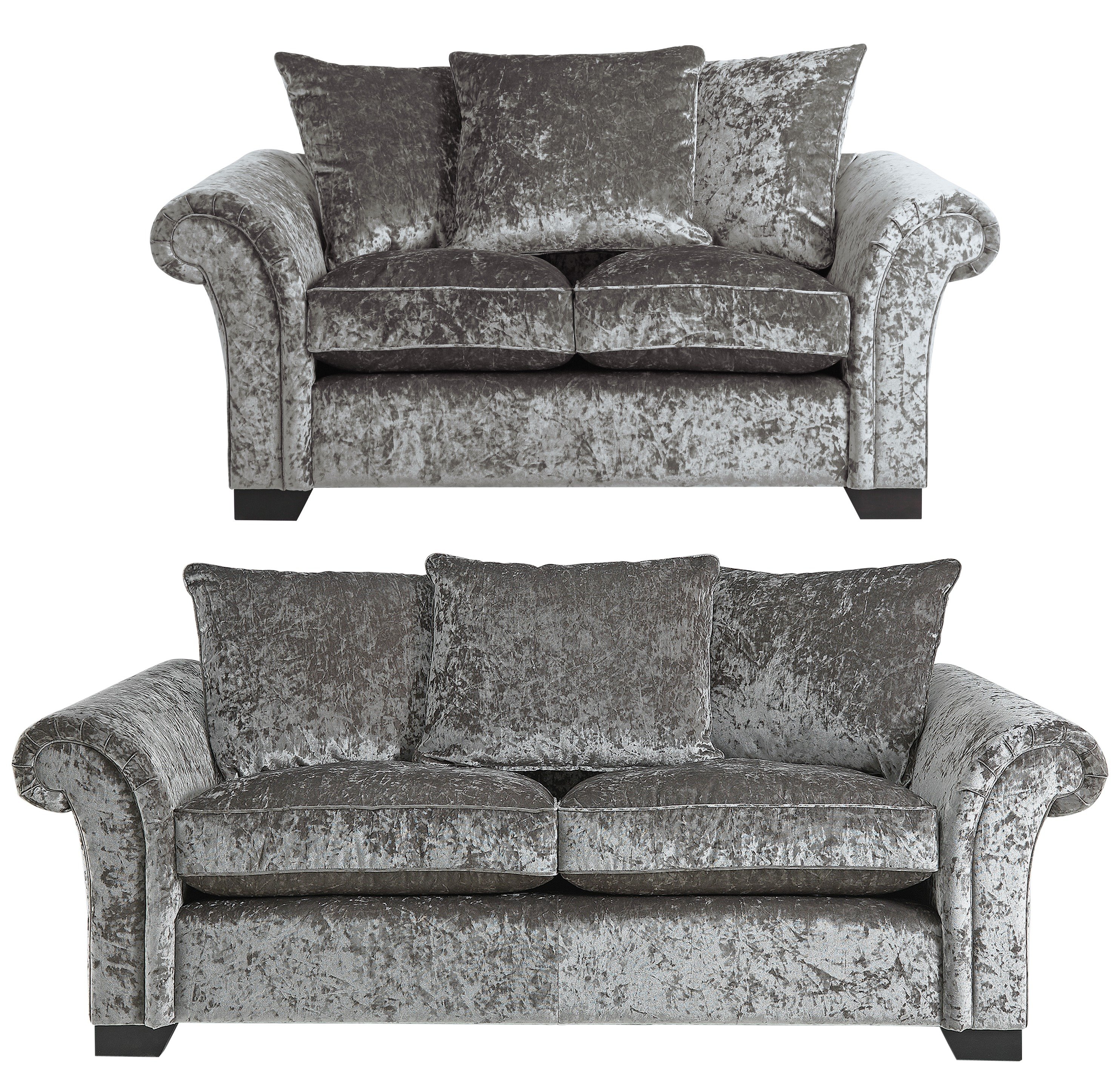 HOME Glitz Fabric 3 Seater and 2 Seater Sofa Review