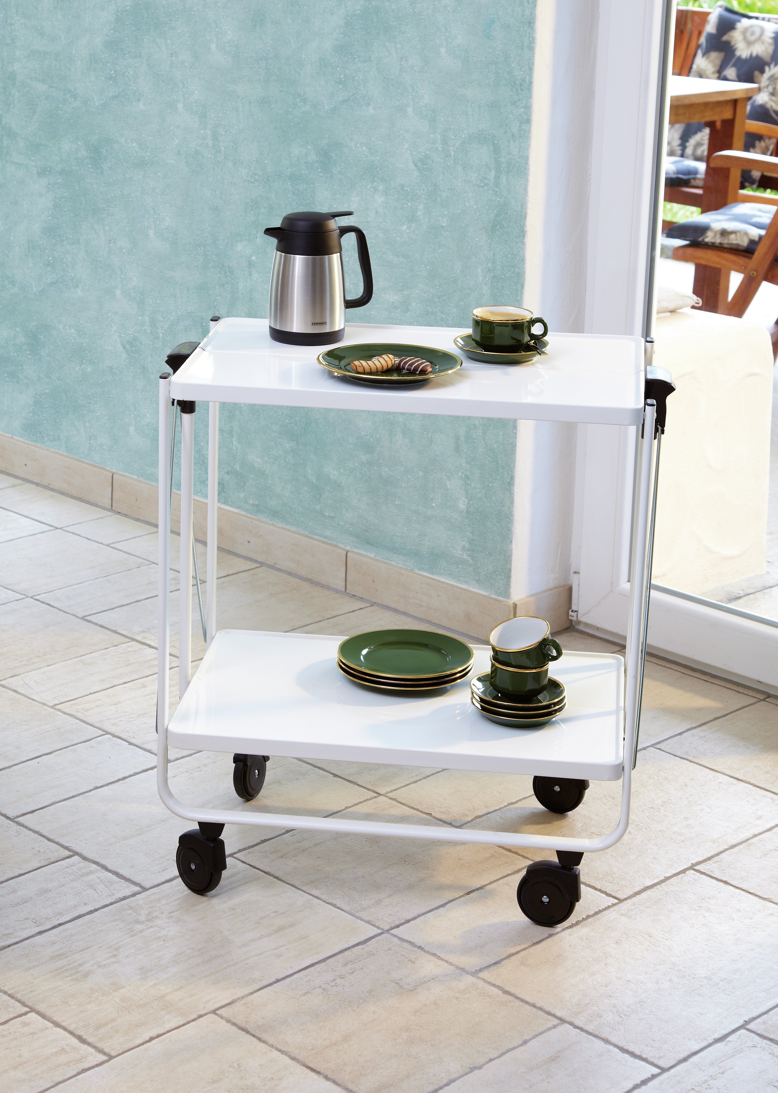 Buy Leifheit Side Car Folding Trolley White Kitchen trolleys Argos