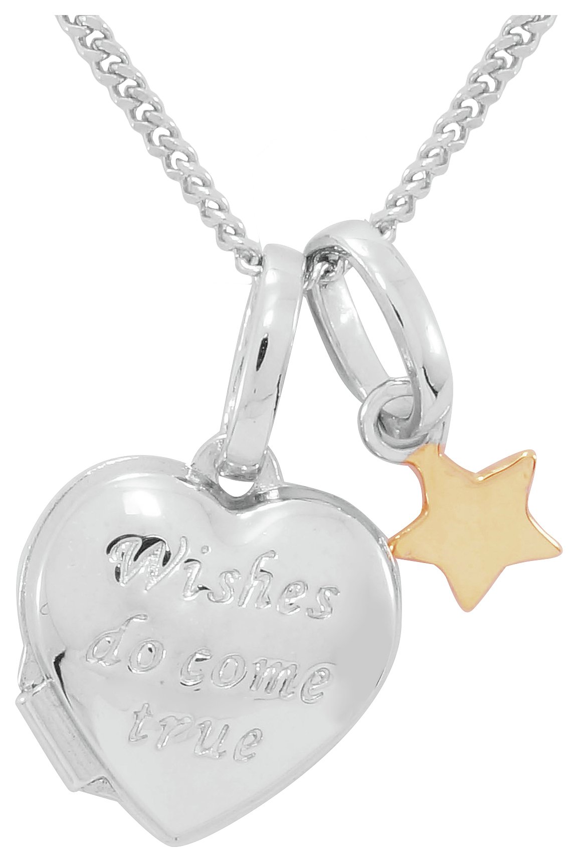 Sterling Silver - & 9 Carat Rose Gold - Wishes Locket Pendant. Review