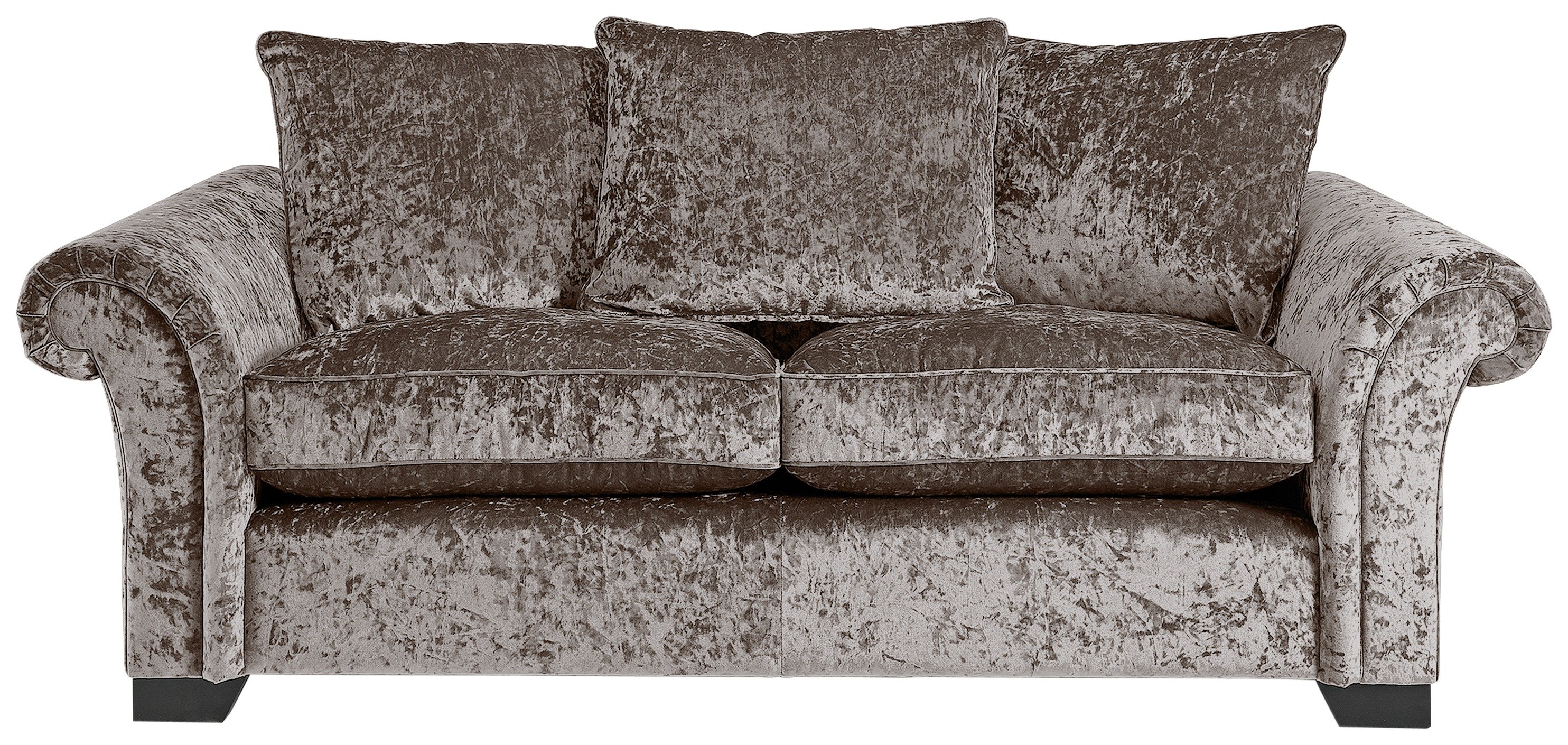 HOME - Glitz 3 Seater - Fabric Sofa - Mink Review