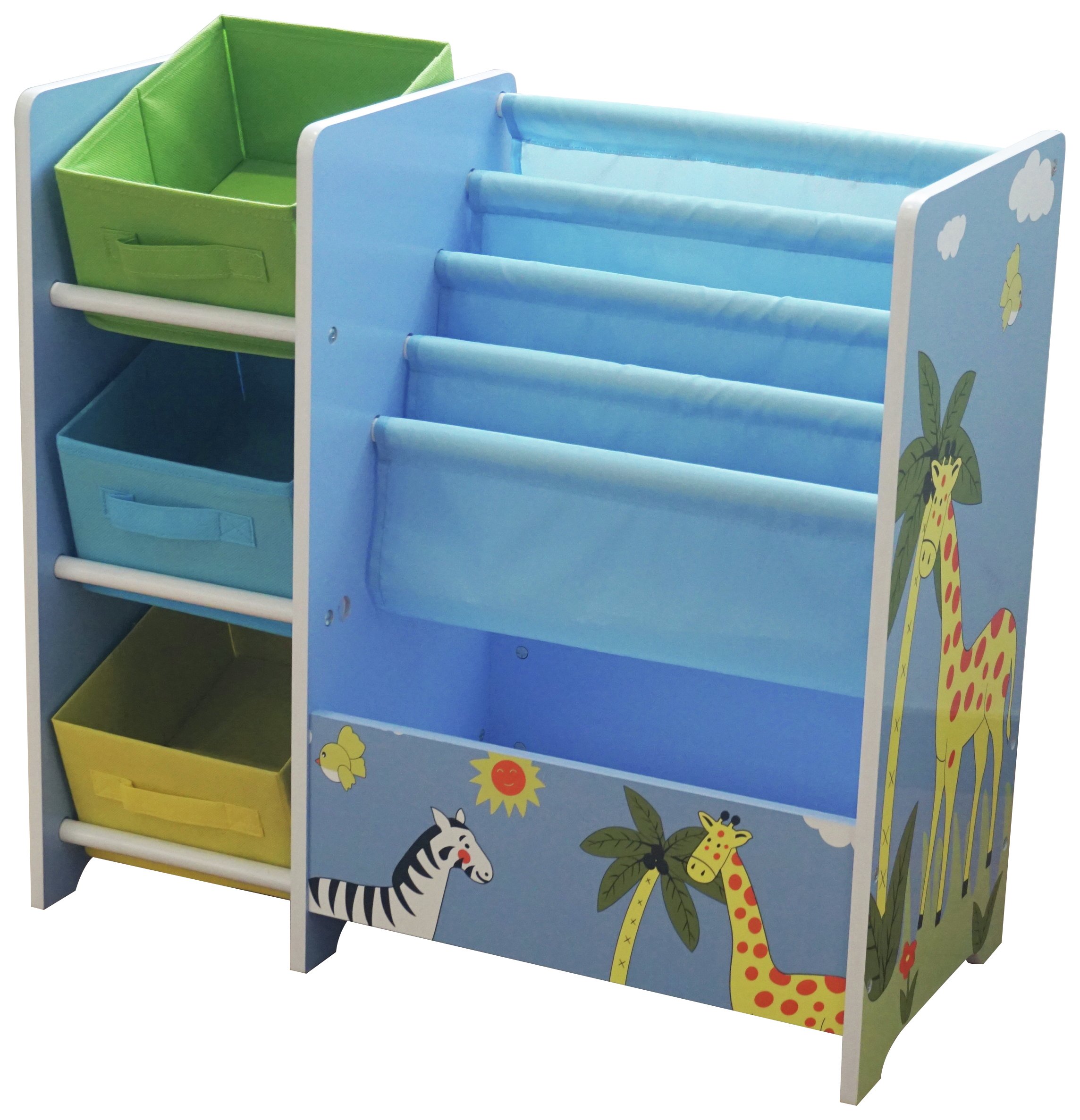 Liberty House Safari Book Display With Storage & Fabric Bins review