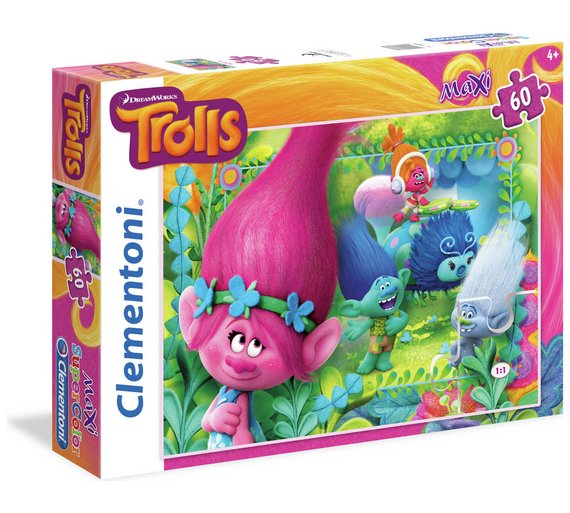 Buy Dreamworks 60 Maxi Pieces Puzzle Trolls at Argos.co.uk Your