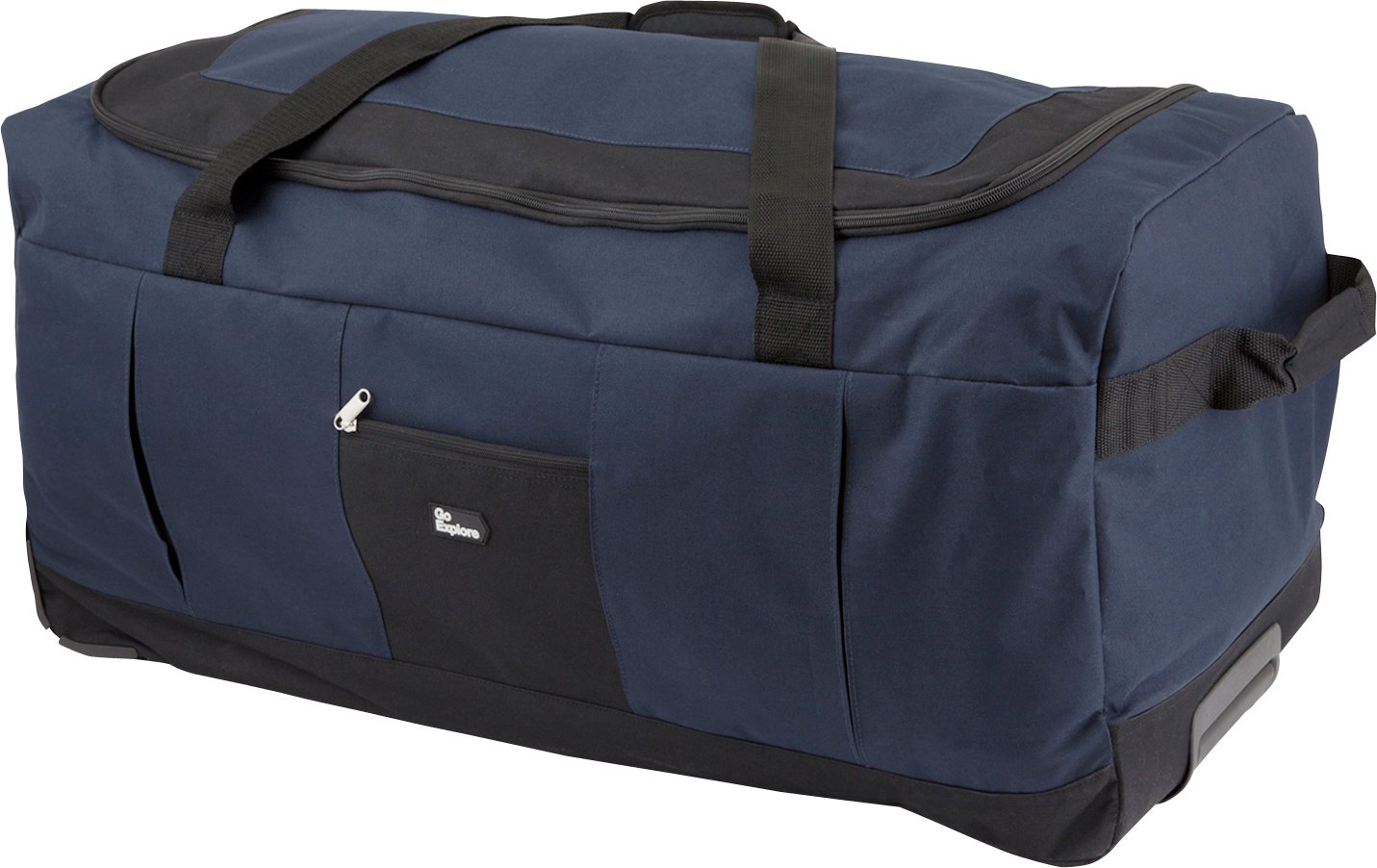 Go Explore 80 Litre Large Wheeled Holdall - Navy Review