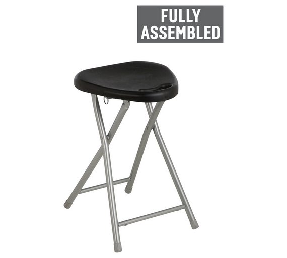 Buy Simple Value Black Folding Single Stool at Argos.co.uk - Your