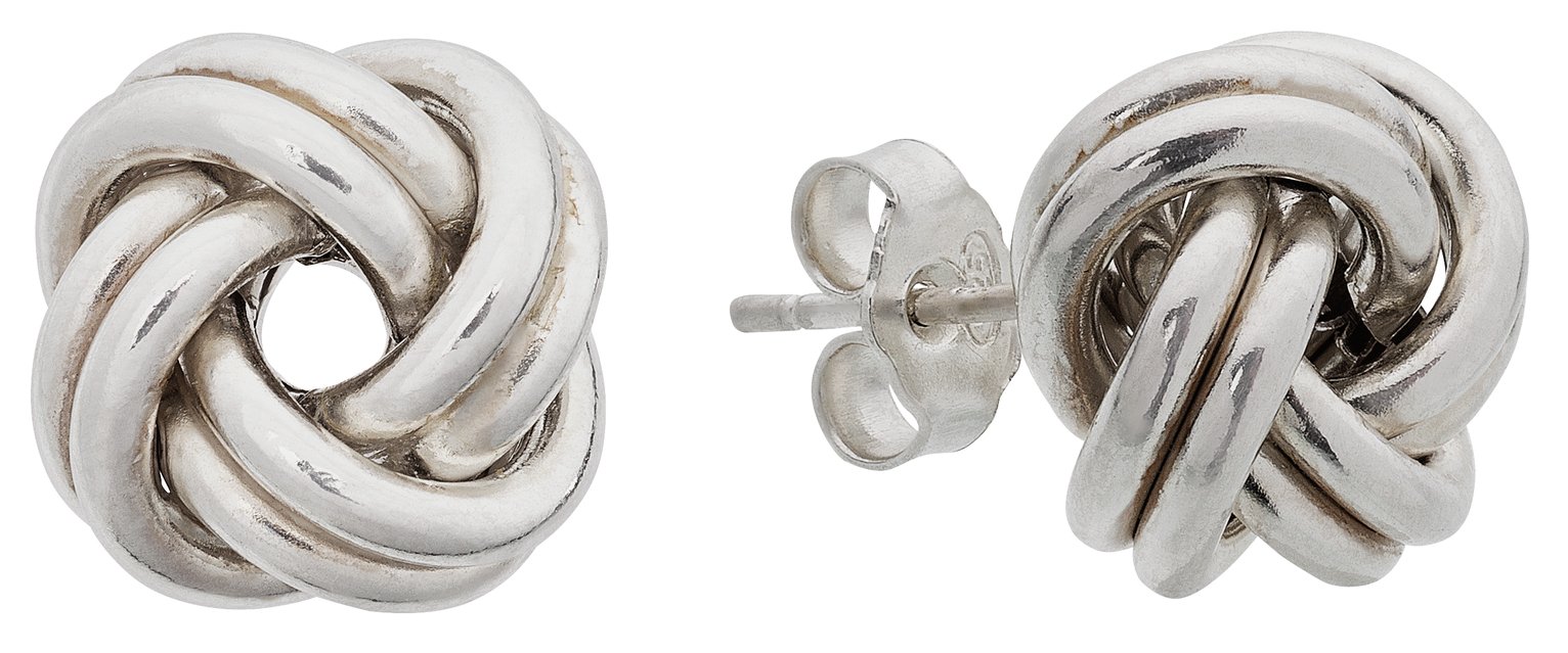 Revere Italian Sterling Silver Double Love Knot Studs review