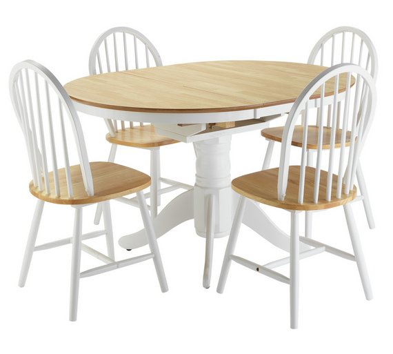 Lexington TwoTone Table & 4 Chairs Dining room sets, Two tone table, Table