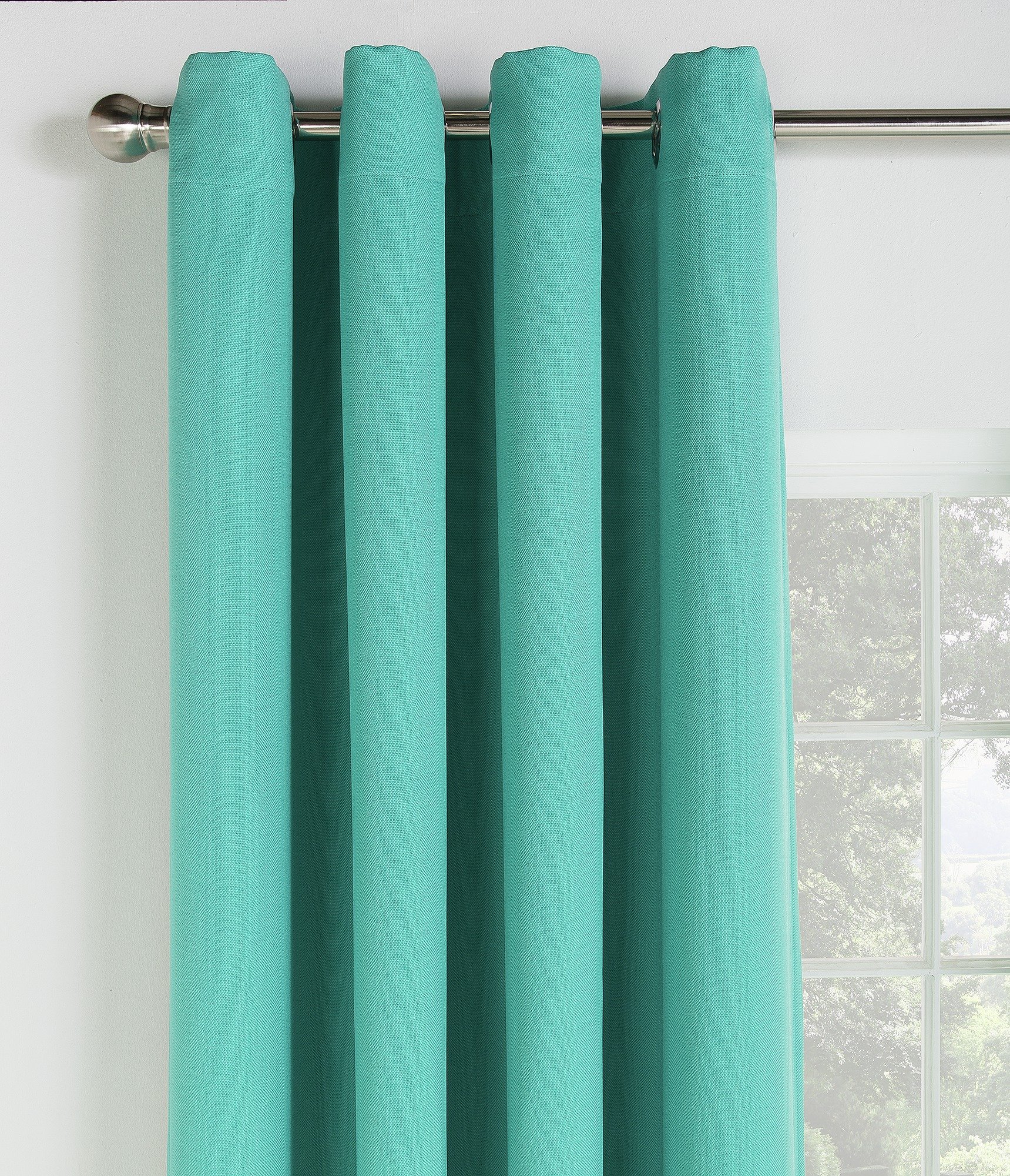 Collection Linen Look Blackout Curtains - 117x137cm - Teal Review