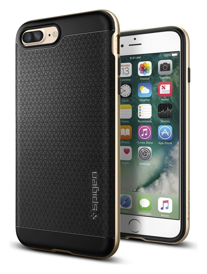 Spigen - Neo Hybrid Apple - for - iPhone - 7 Plus - Case - Champagne - Gold Review