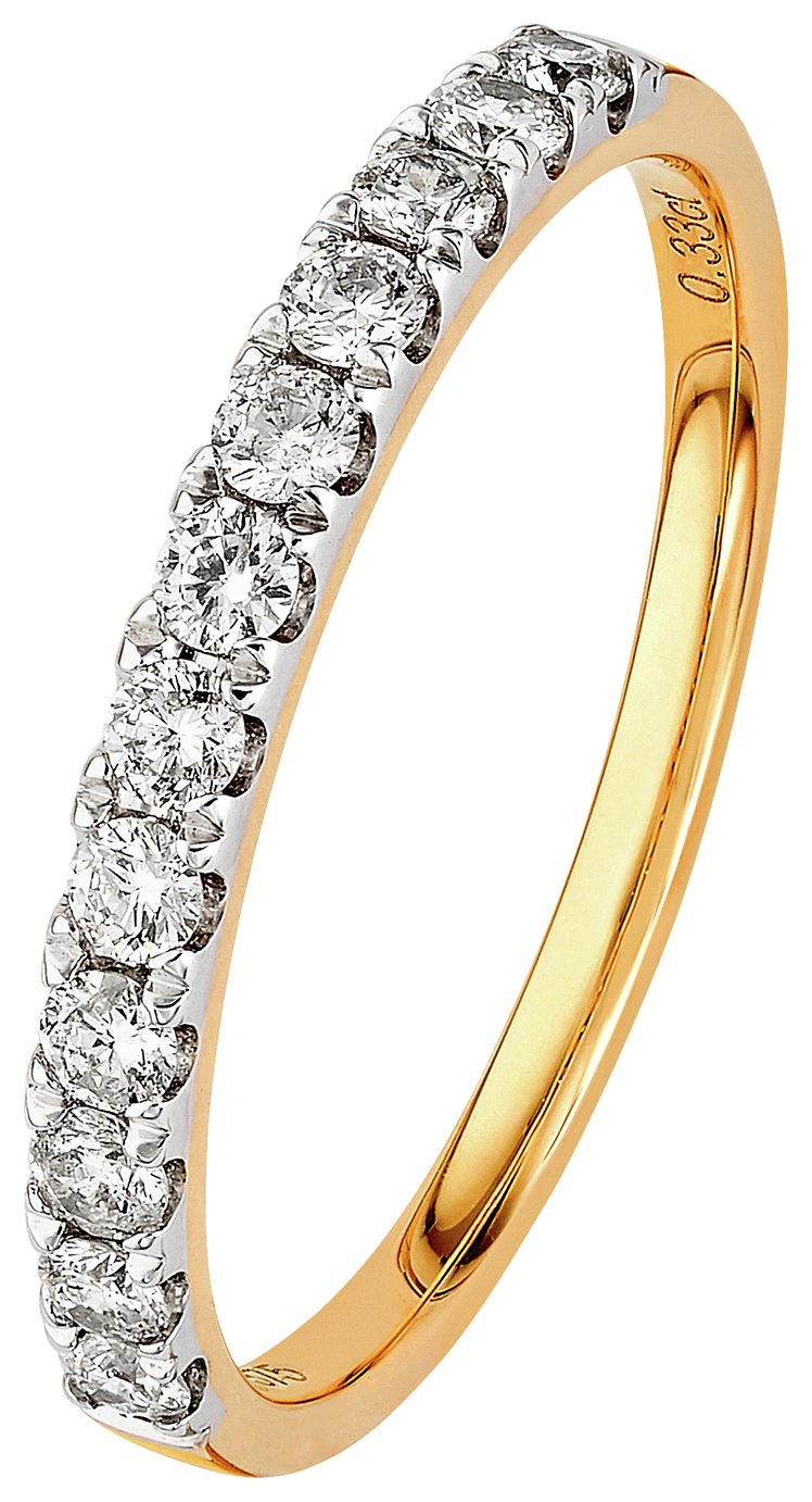 Revere 9ct Gold 0.33ct tw Diamond Claw Set Eternity Ring review